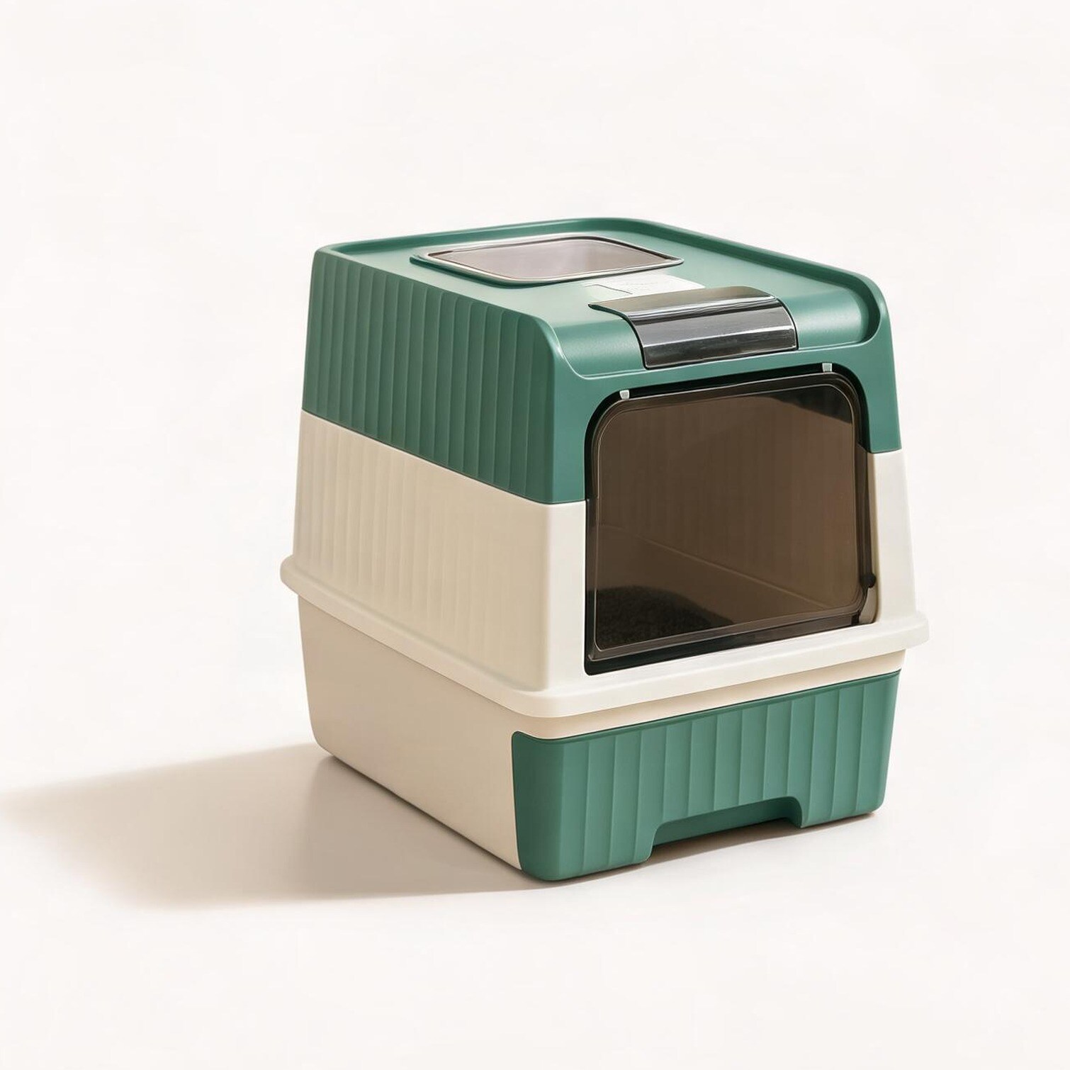 Watnature - Pet Beds and Furniture in Black and Teal Abs and Polypropylene featuring Storage Draw...
