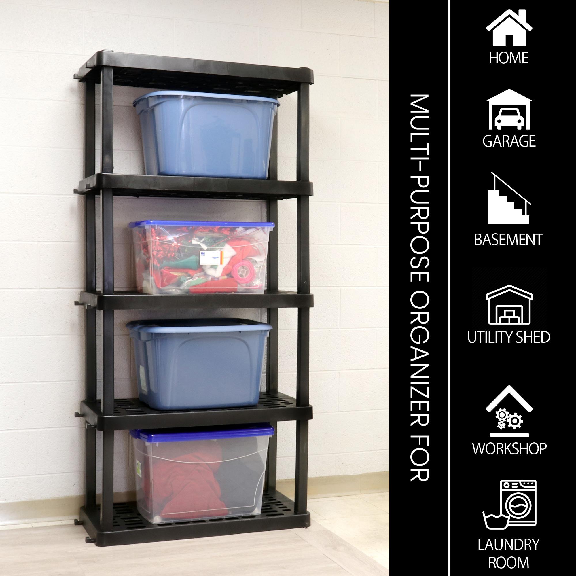 Oskar Resin Heavy Duty 5 Tier Utility Shelving Unit 36 in W x 18