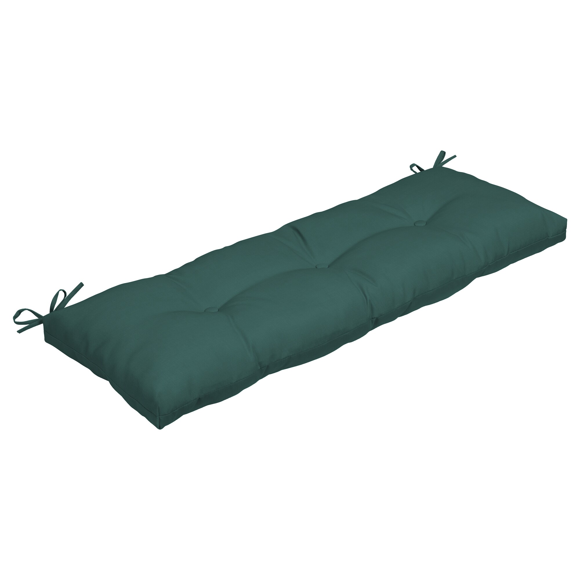 ARDEN ZP03L08B-D9Z1 18-in x 48-in Peacock Blue Green Texture Patio Bench Cushion