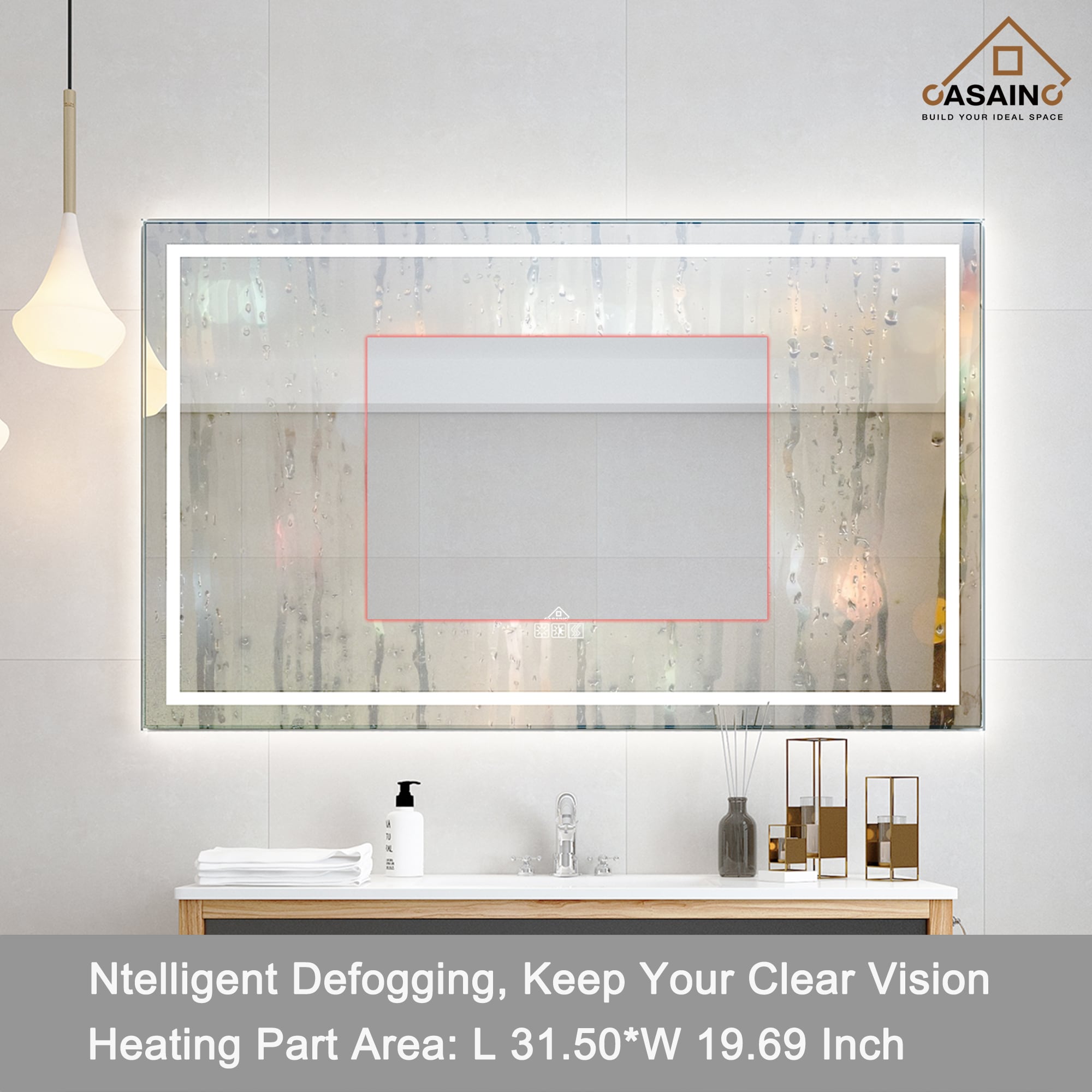 CASAINC MD02-3672SF0 Framed-Bath-Mirrors - View #3