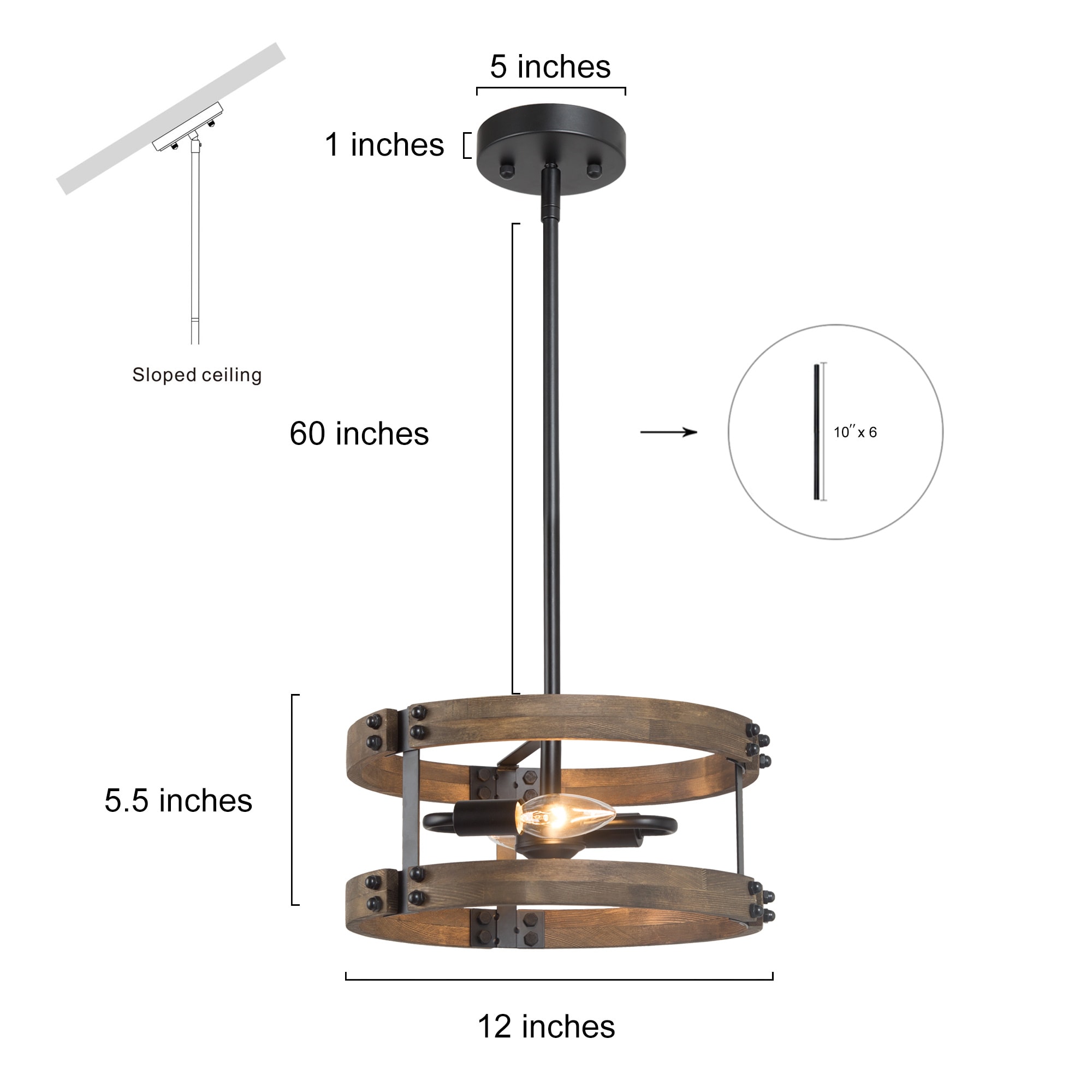 LNC M3EQAULWS3878Y7 Pendant-Lights - View #6