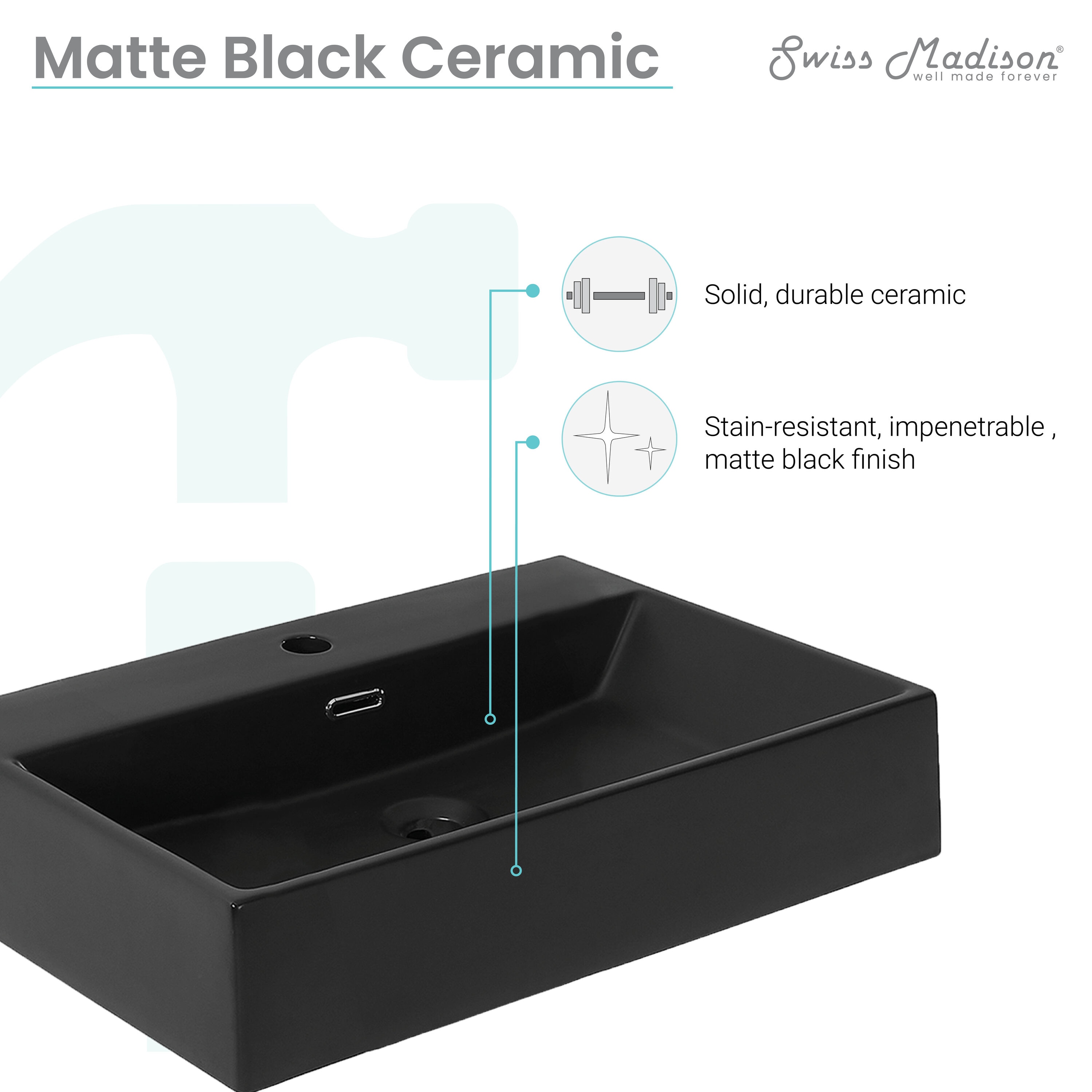 Swiss Madison SM-25-WSREI12BK Bath-Sink - View #5