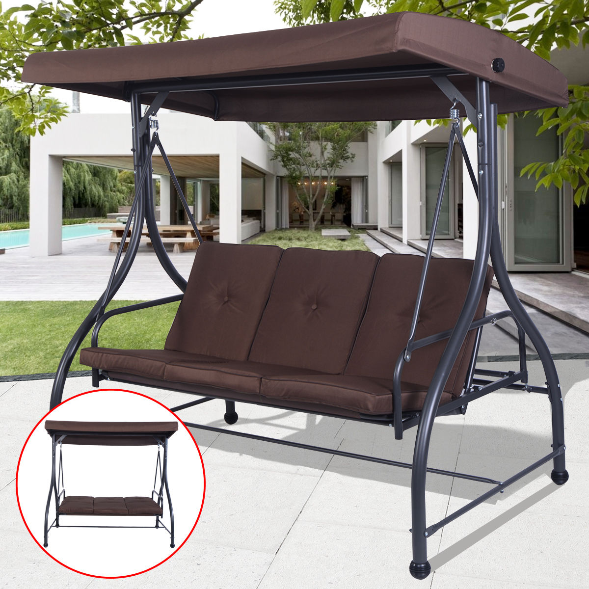 CASAINC WFEHAC-03-GY Swing-Gliders - View #7