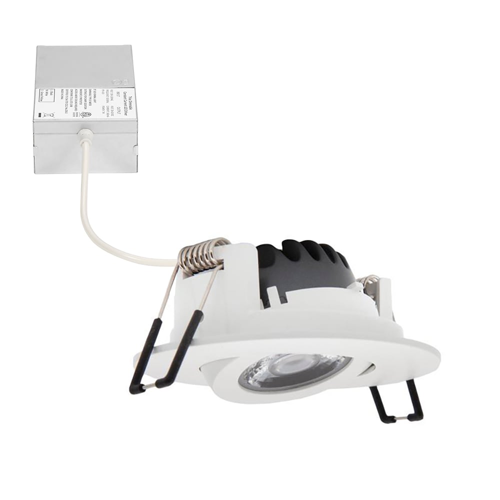 Maxxima MRL-S30700NW White 3-in 500 -Lumens Neutral Round Dimmable LED Canless Damp rated Recessed Downlight