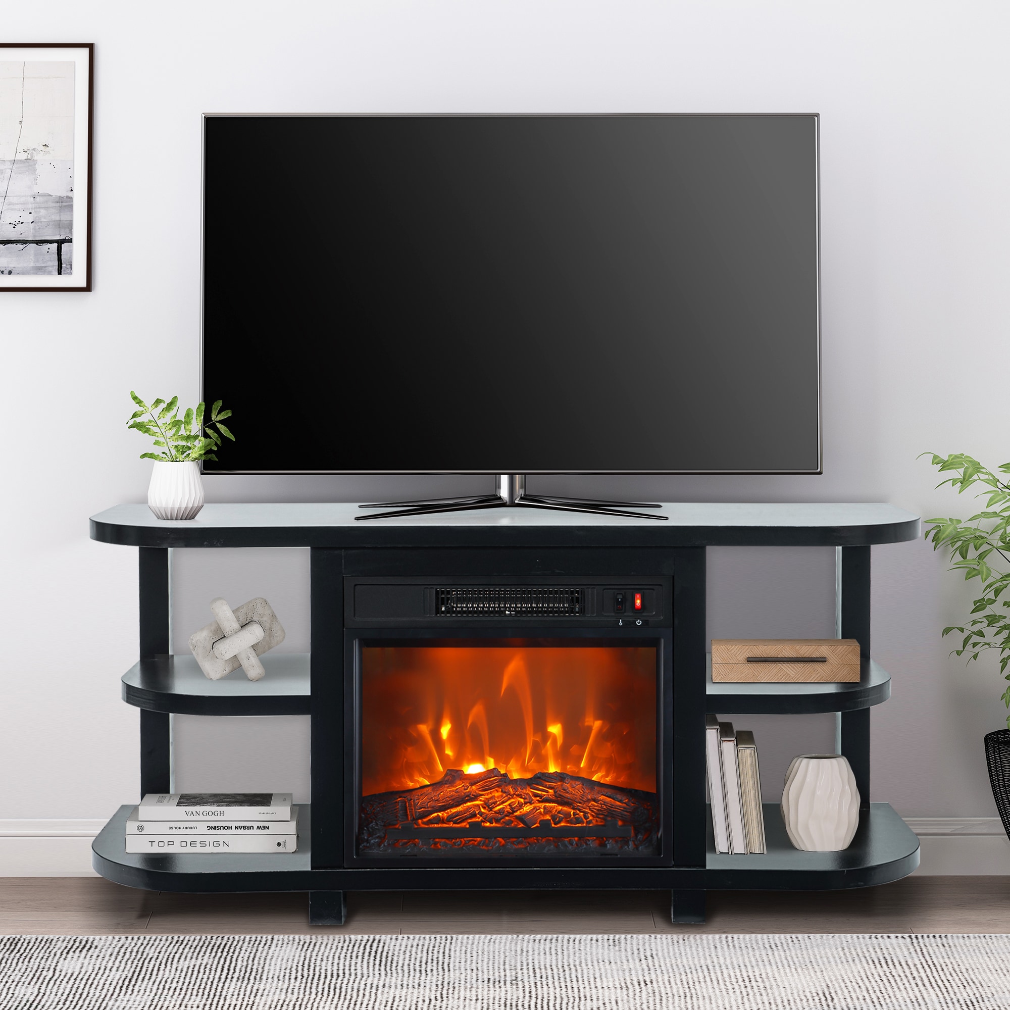 IHOMEadore BBJ01063-48-18C-BK Electric-Fireplaces - View #3