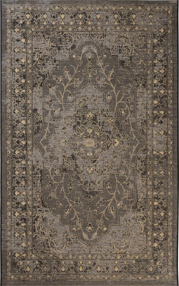 Safavieh PAL128-16217-5 Palazzo Carpi 5 x 8 (ft) Loomed Synthetic Dark Gray/Gray Rectangular Indoor Distressed/Overdyed Vintage Area rug
