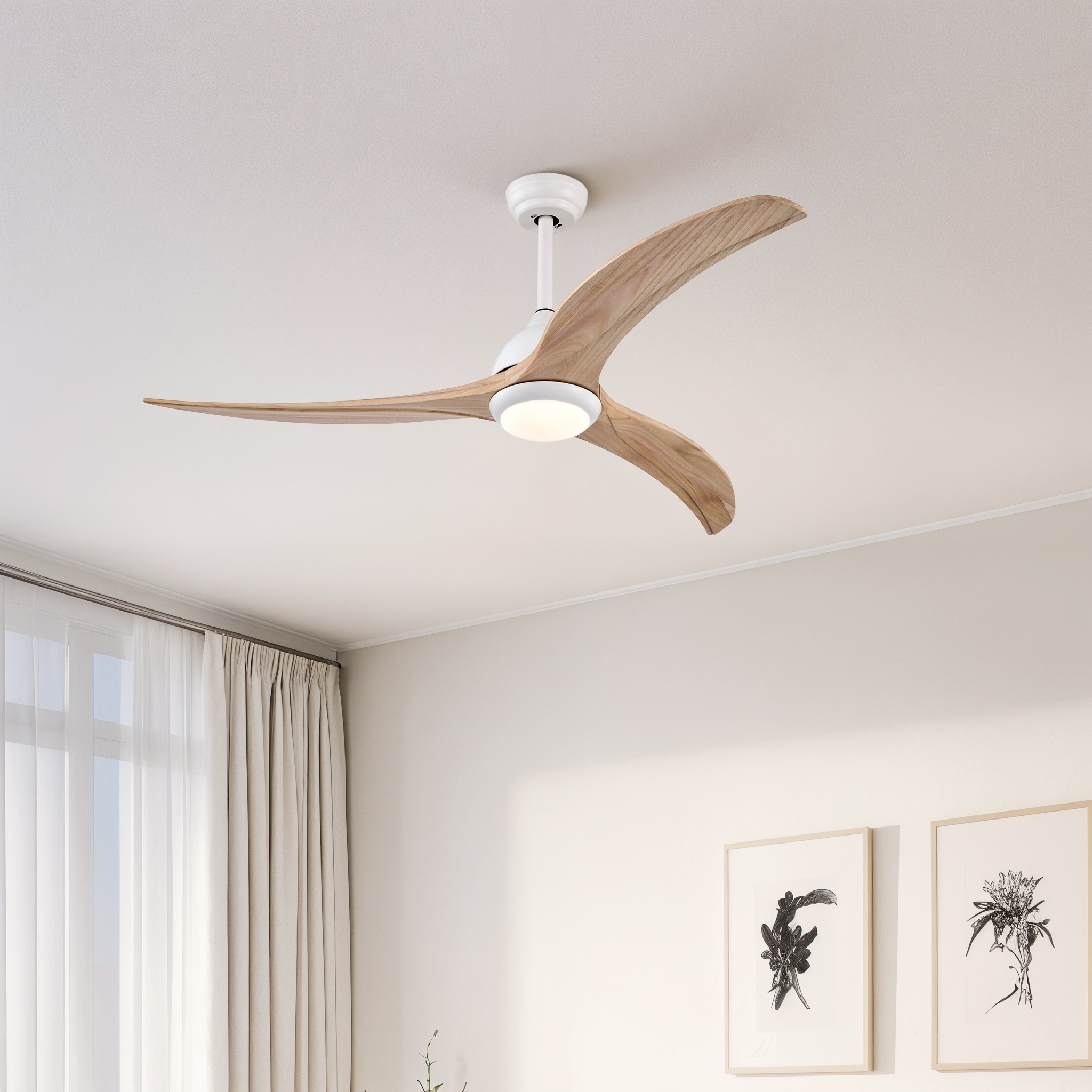 WELLFOR GYH52-1084-5WH Ceiling-Fans - View #3