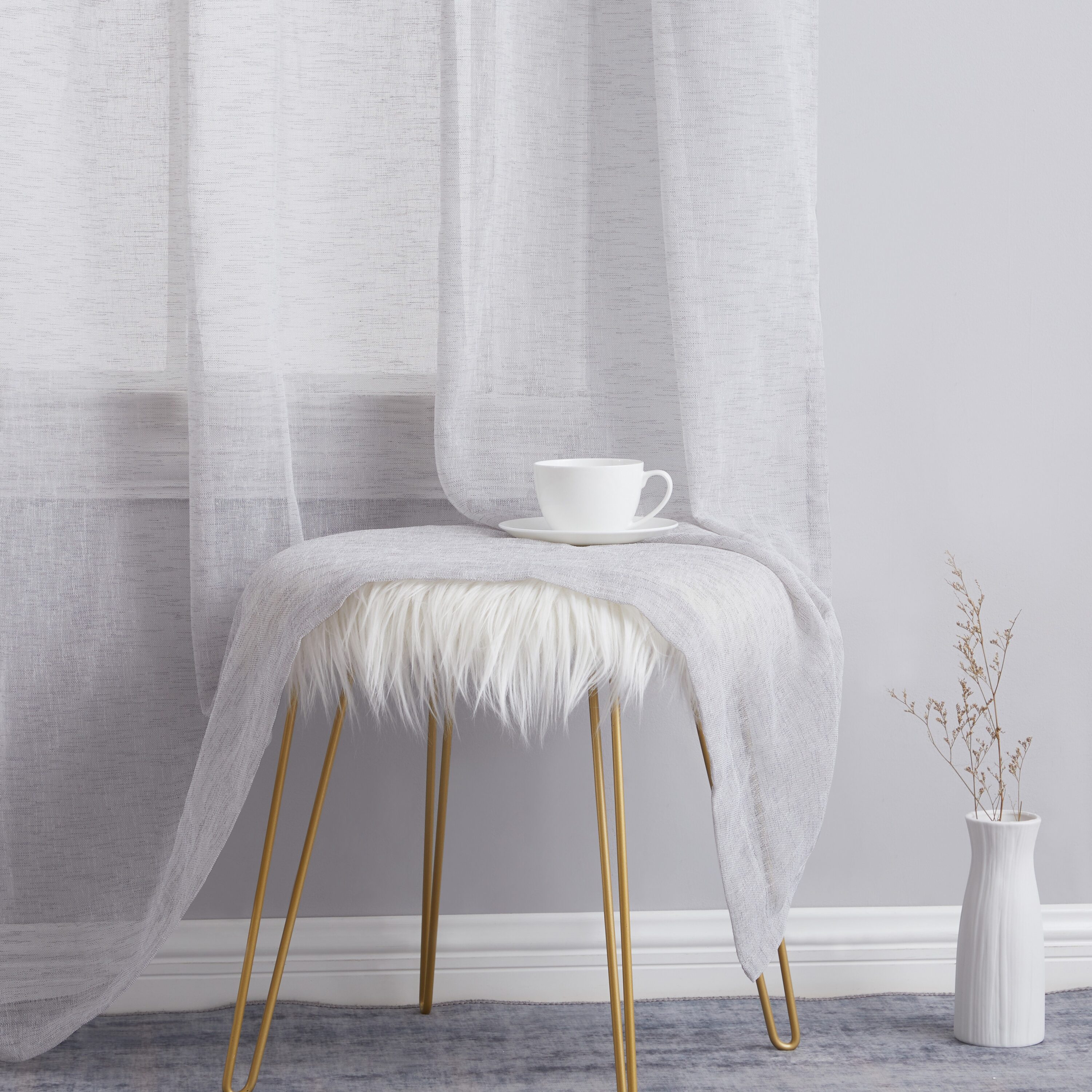 HLC.me PEN-LNRP-LTGRY72 curtains - View #5