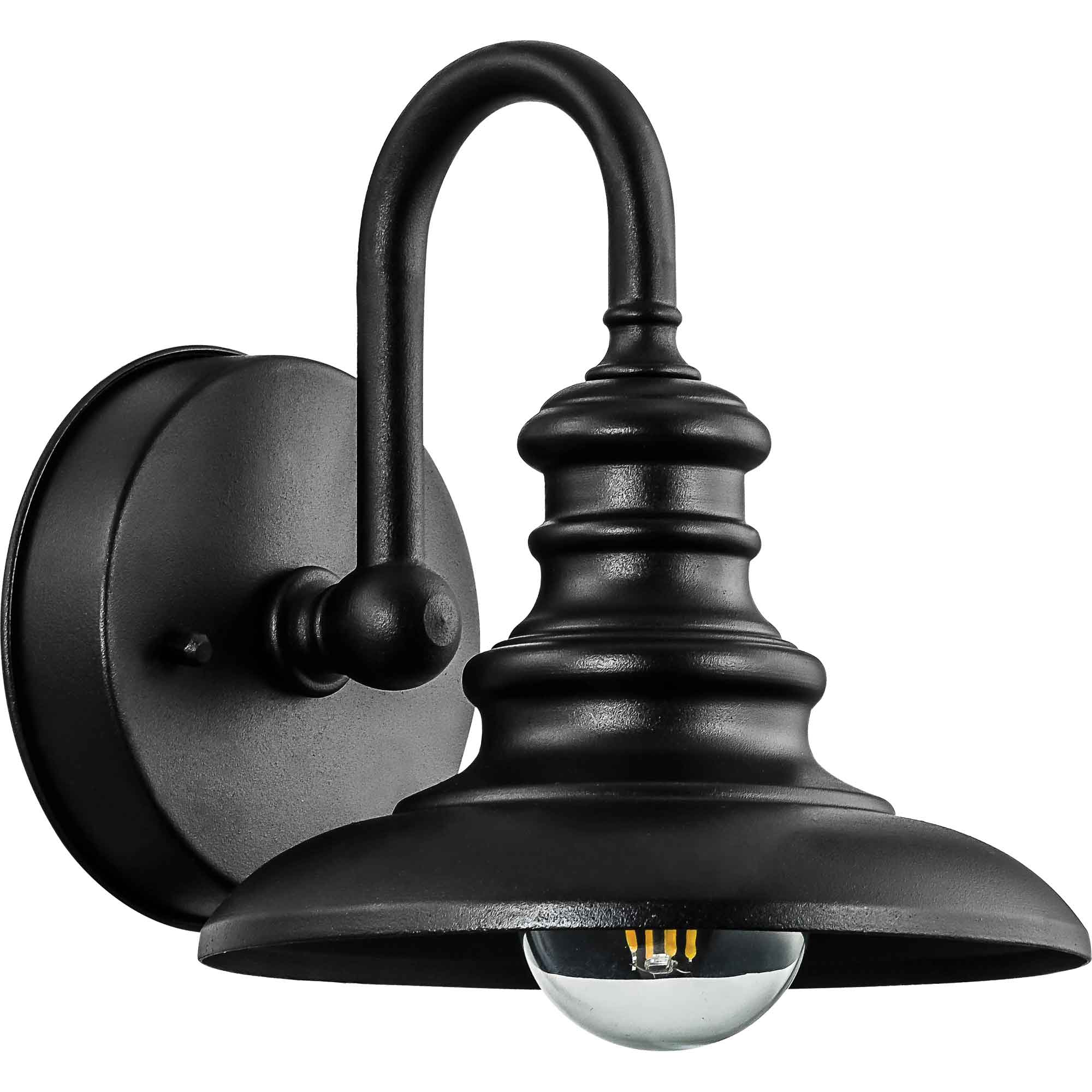 Volume Lighting V8350-5 1 -Light 7.75-in H Black Hardwired Outdoor Wall Light
