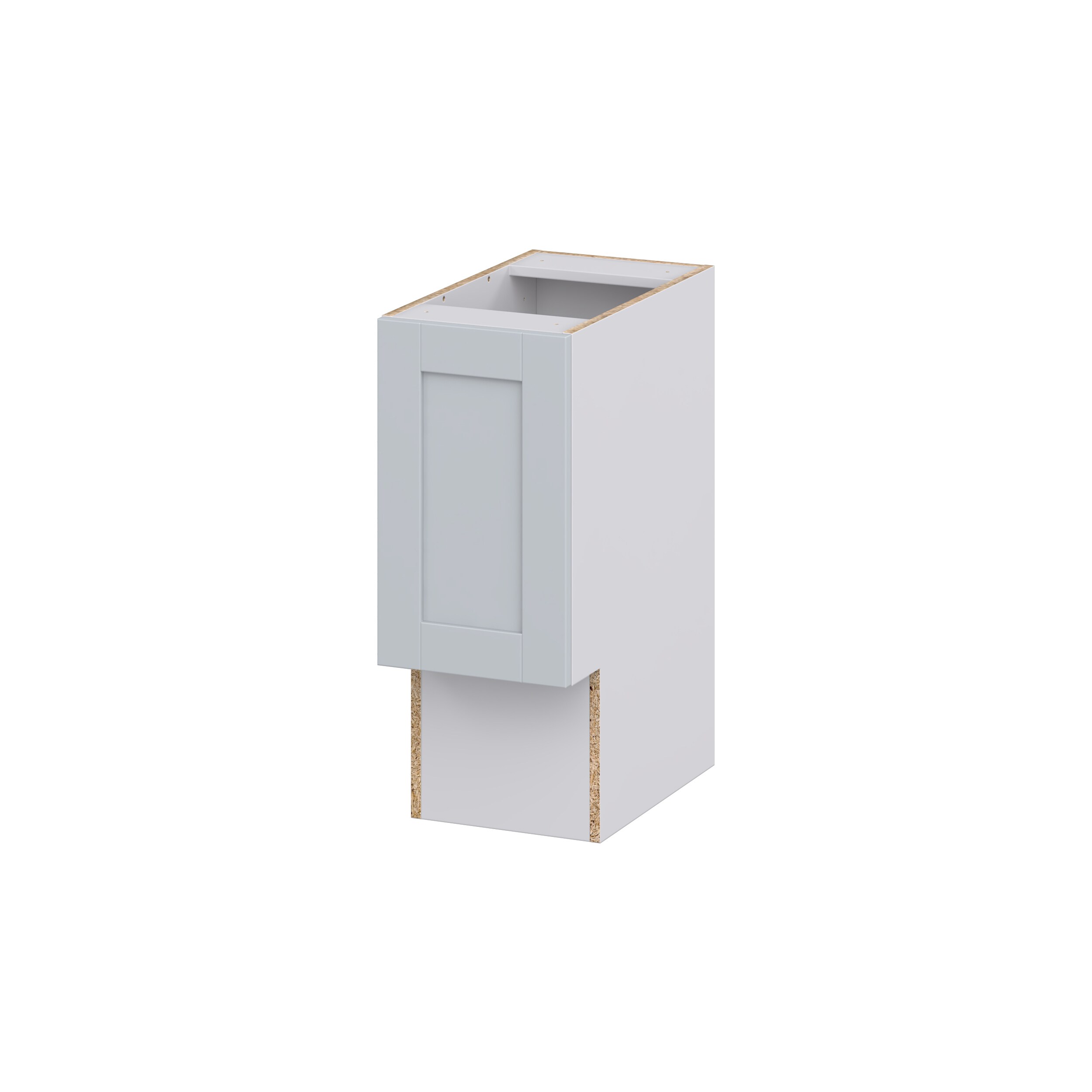 Hugo&Borg Charlesberg 12-in W x 34.5-in H x 21-in D Gray Base Fully Assembled Cabinet (Recessed Panel Shaker Door Style)