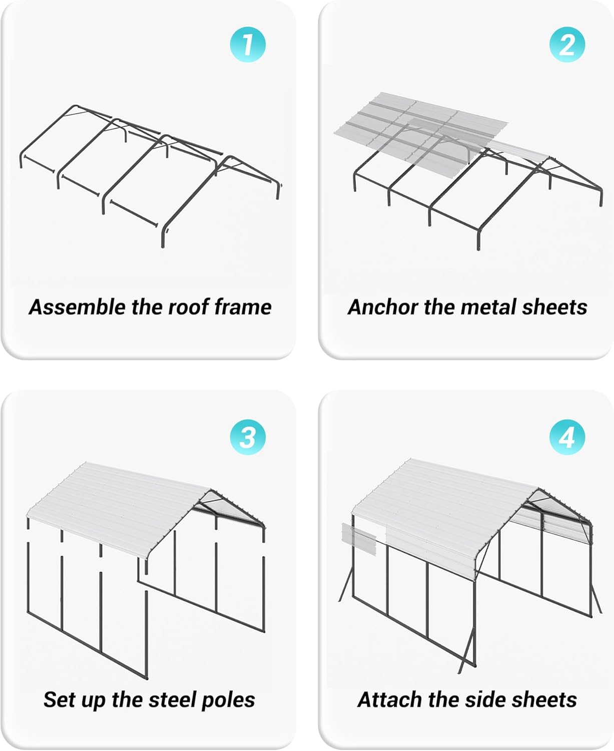Qeetex DYQ-PHO-33KD7PGA Carport-Covers - View #7