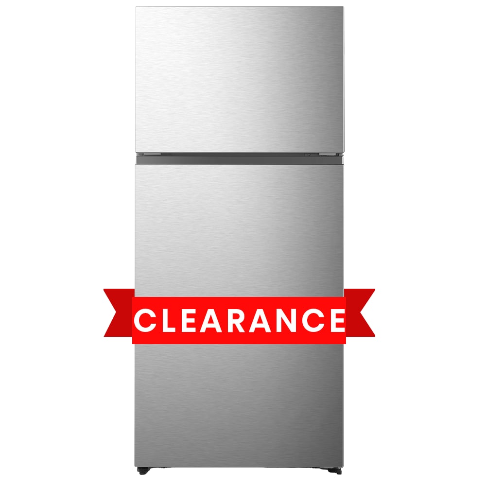 Hisense 18-cu ft Top-Freezer Refrigerator (Stainless Steel Look 