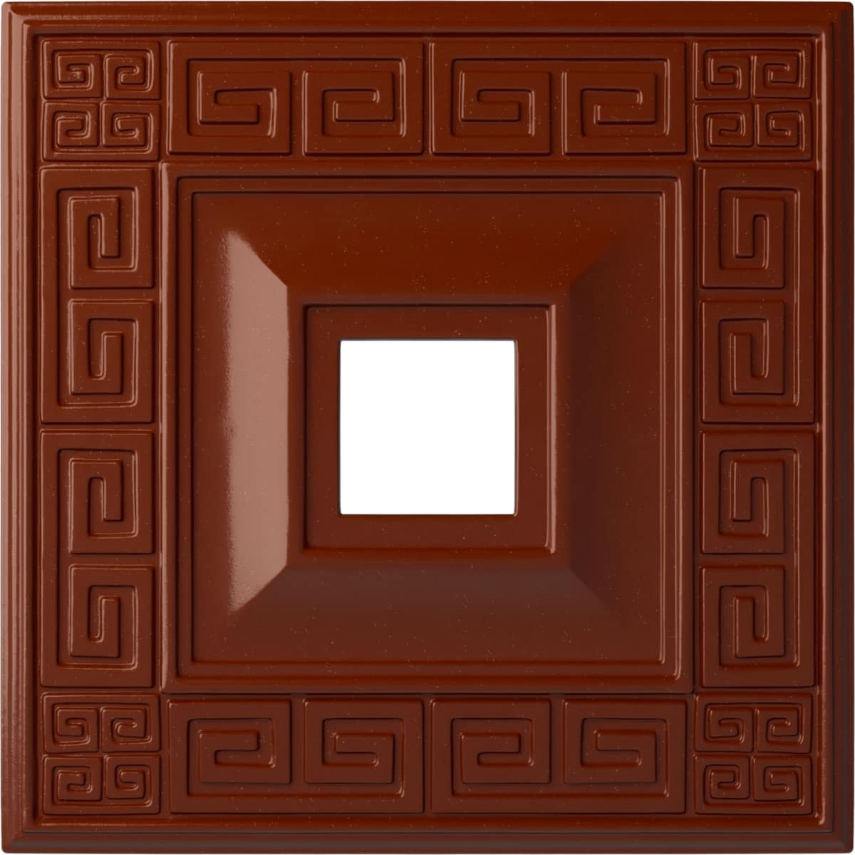 Ekena Millwork CM18ERFIF Eris 18-in W x 18-in L Painted Firebrick Polyurethane Whole Ceiling Medallion