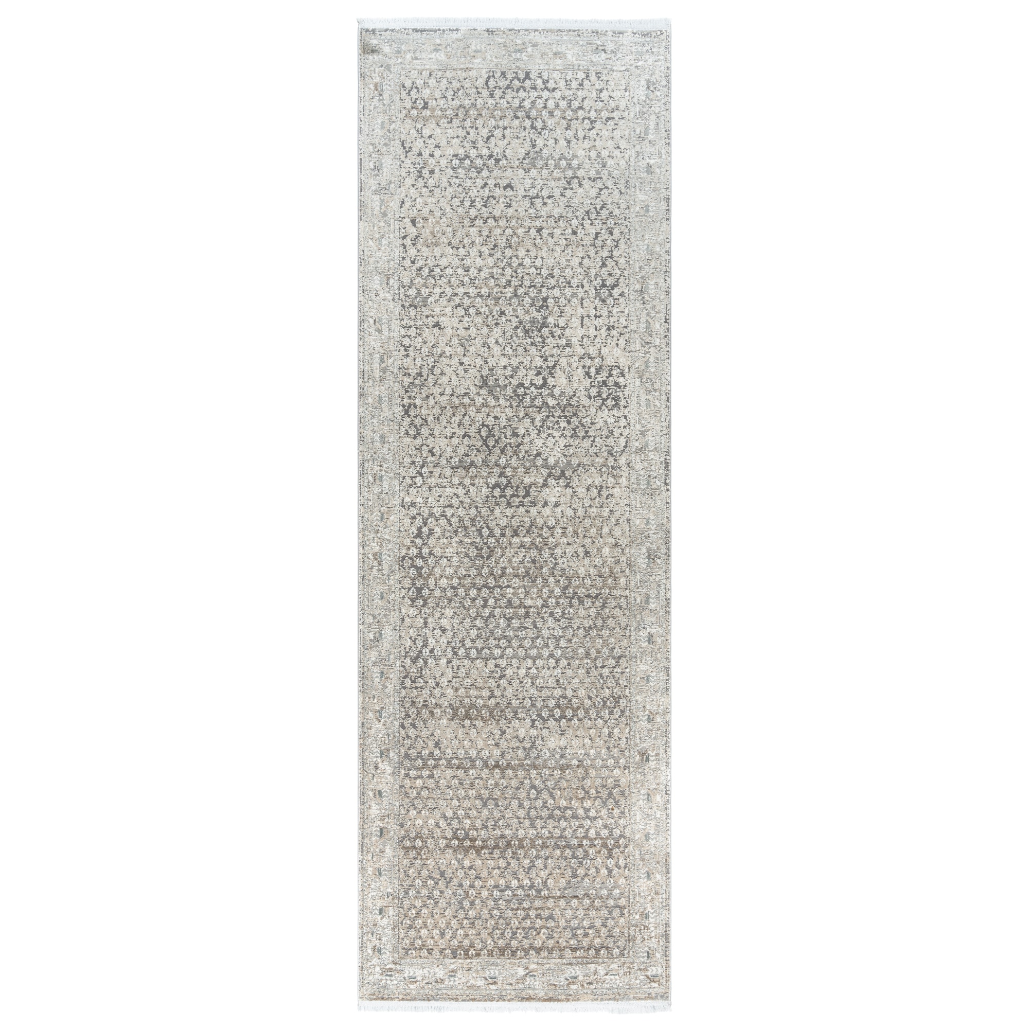 GERTMENIAN 29246 Florance Modica 2 x 8 (ft) Synthetic Taupe Rectangular Indoor Border Oriental Runner rug