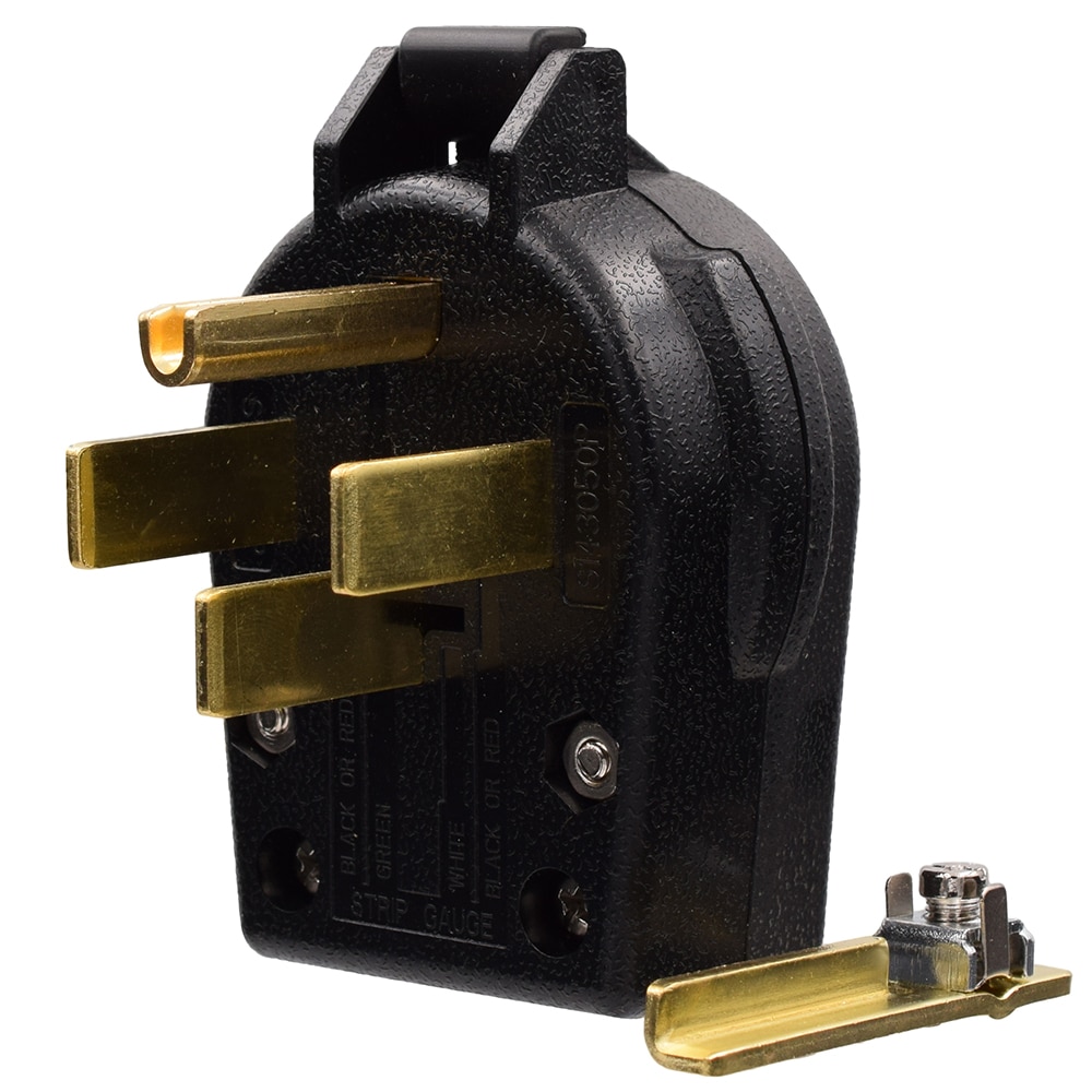 ELEGRP  NEMA 14-30P NEMA 14-50P Plug 4 Prong DryerRange Oven Stove Angle Plug Straight Blade Heavy Duty 30 Amp 50 Amp 125250V Industrial Grade Grounding 3 Pole 4 Wire UL Listed