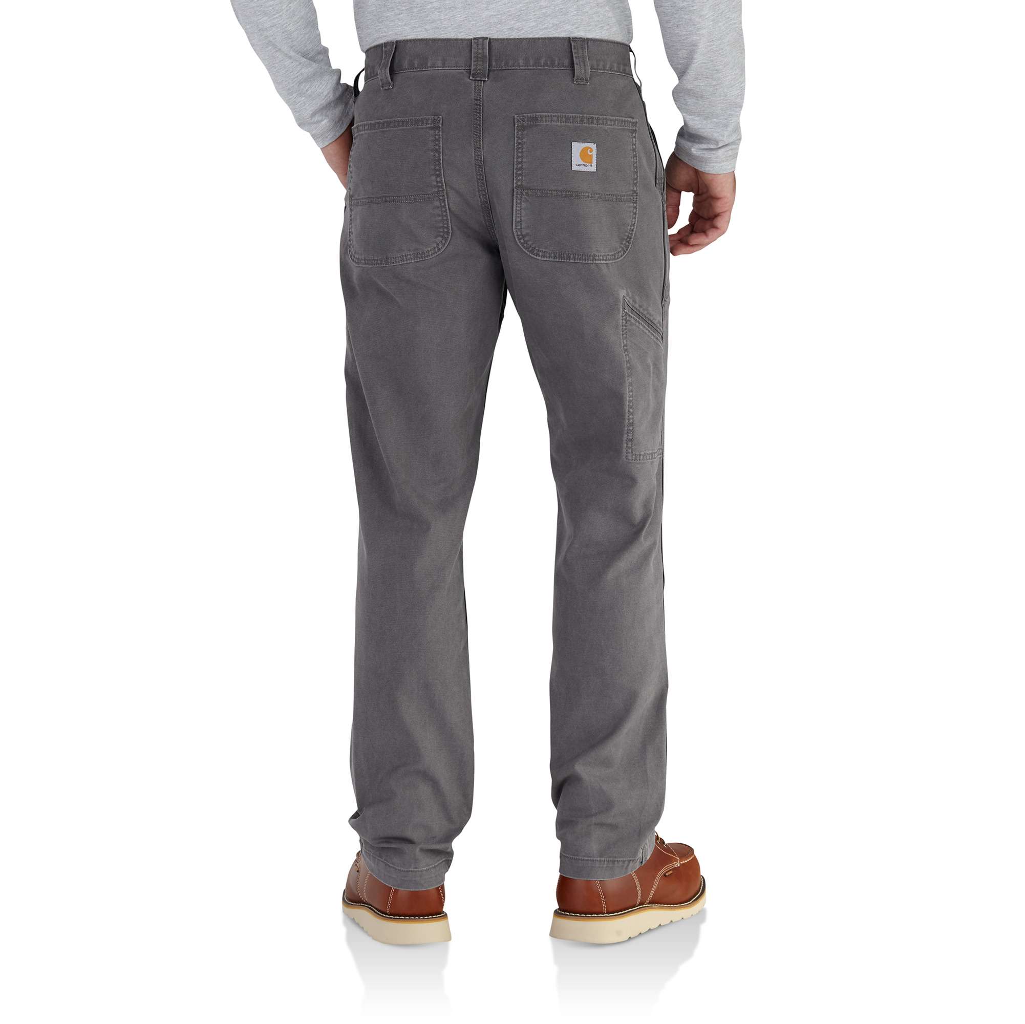 Carhartt Men's Relaxed Fit Gravel Canvas Work Pants (44 X 34) in the Pants  department at