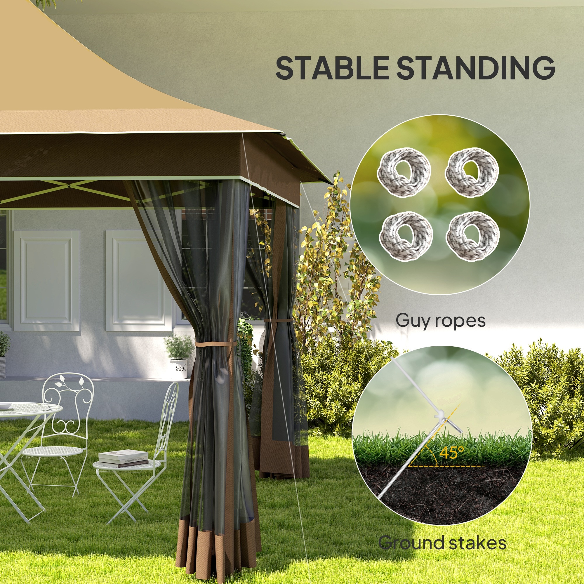Outsunny 84C-661V00BG Wood-Resin-Gazebos - View #5