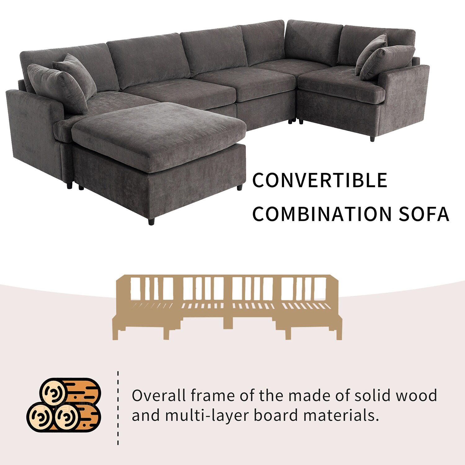 SINOFURN SYA370068BN Sofas-Loveseats - View #3