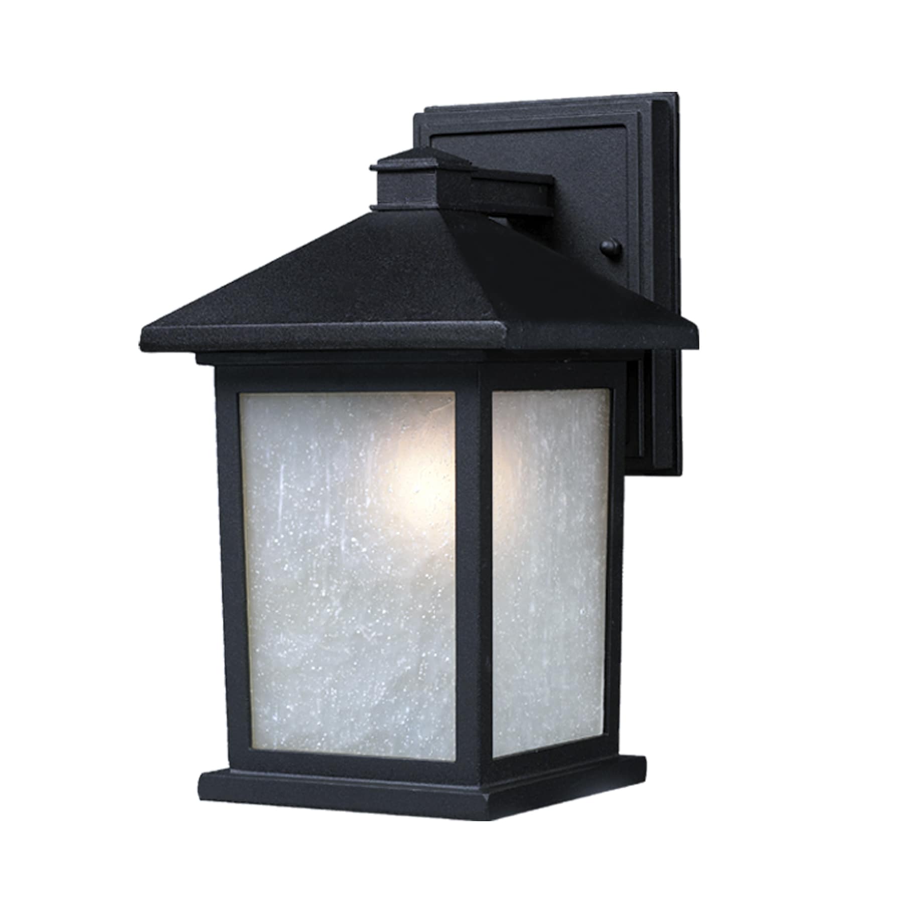 Z-Lite Holbrook 1-Light 14-in Black Outdoor Wall Light in the Outdoor ...