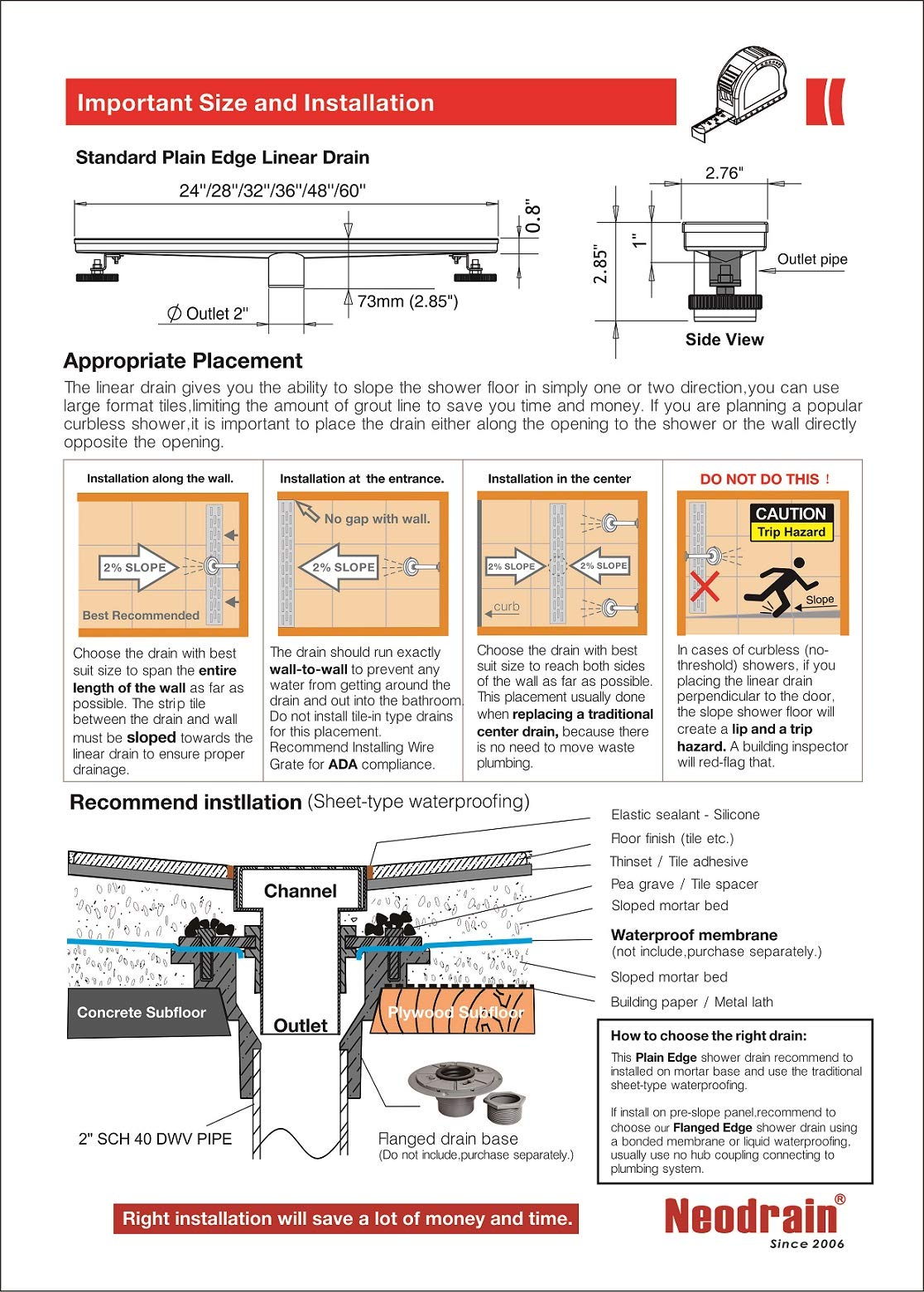 Neodrain ZA3-36-G01-BR Drains-Flanges - View #3