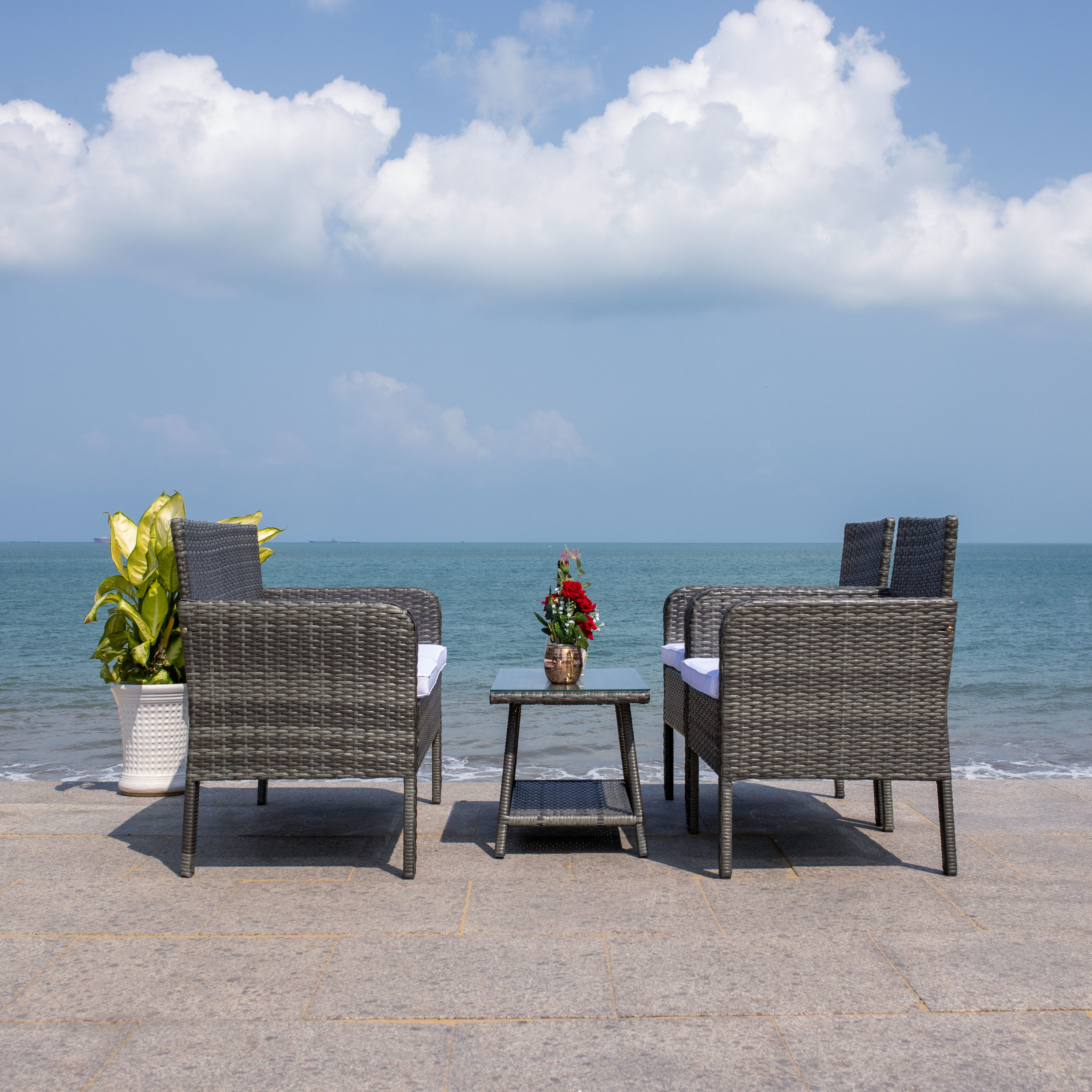 Safavieh PAT7505C Patio-Conversation-Sets - View #4