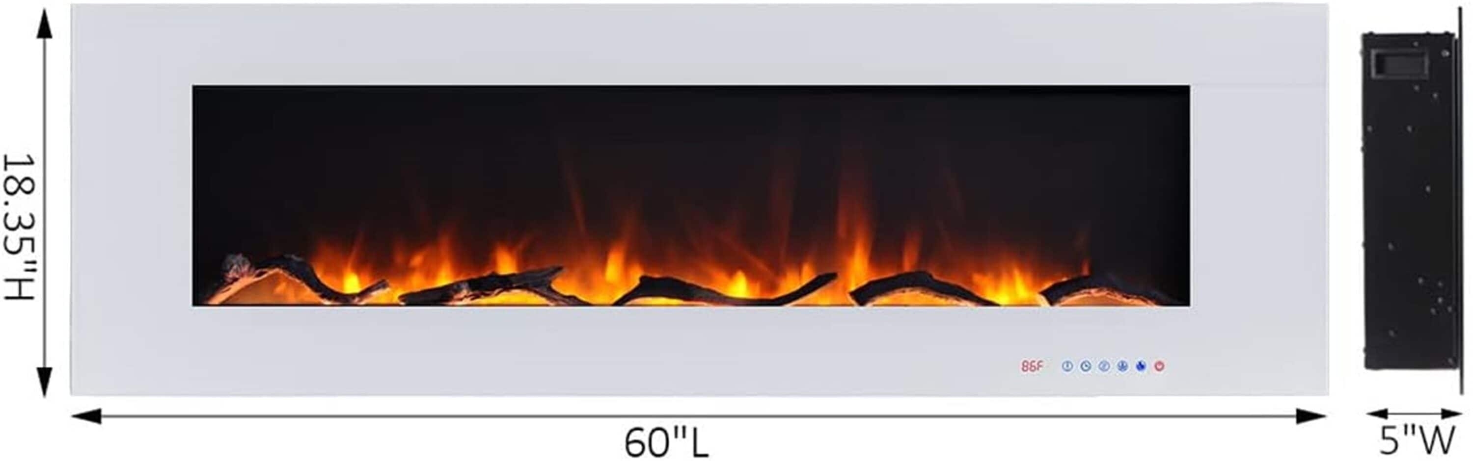 EdenDirect LW-WM60-WH Electric-Fireplaces - View #4