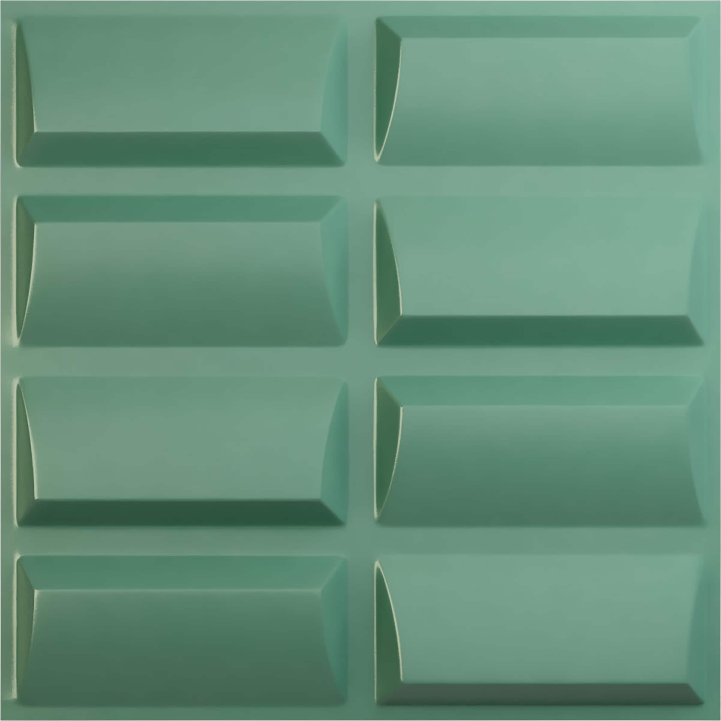 Ekena Millwork WP20X20RBFSM 19-5/8-in x 19-5/8-in Embossed Paintable/Stainable Green PVC Wall Panel (