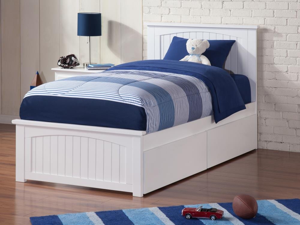 AFI Furnishings Nantucket White Twin XL Platform Bed with Storage in ...