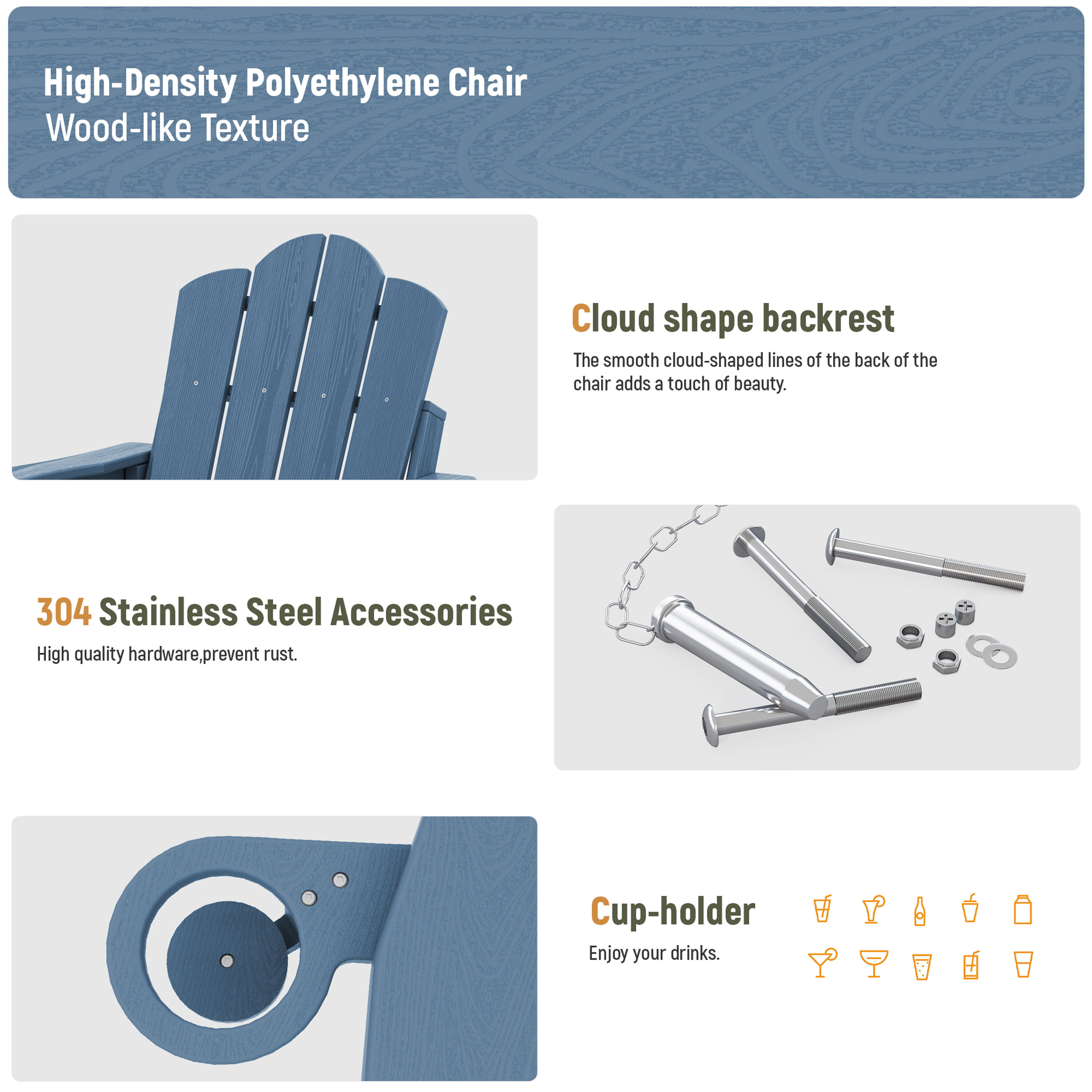 JEAREY YDTJY-NAVY Patio-Chairs - View #5