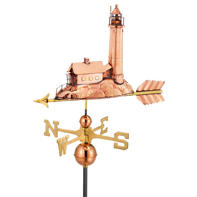 Good Directions Polished Copper Roof, Lighthouse Floor Lamp With Shelves Assembly Instructions