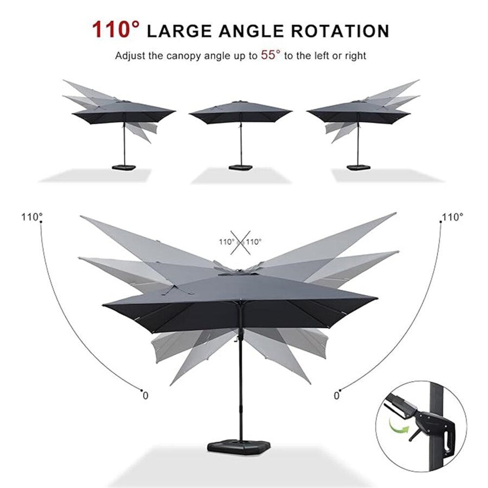 PURPLE LEAF LS04XHRCDXZ0610-GY Umbrellas-2 - View #3