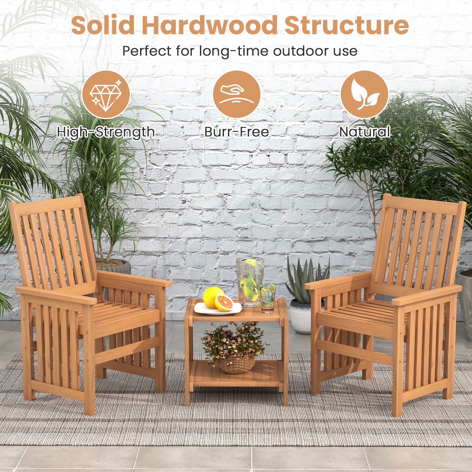 Forclover HYFW-672NT Patio-Conversation-Sets - View #4