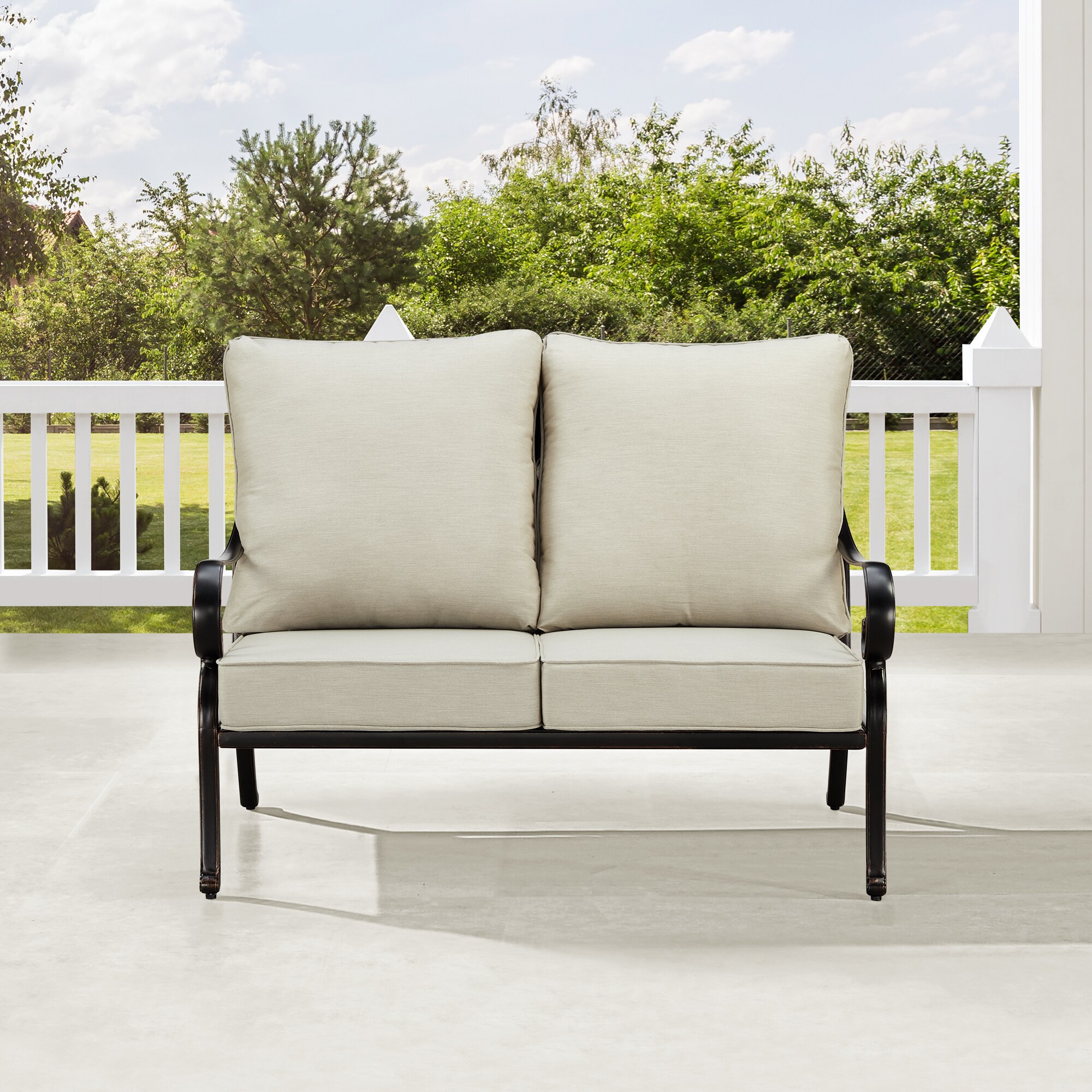 Oakland Living RICA-LS-LGCU-AC Patio-Sofas-Daybeds - View #2
