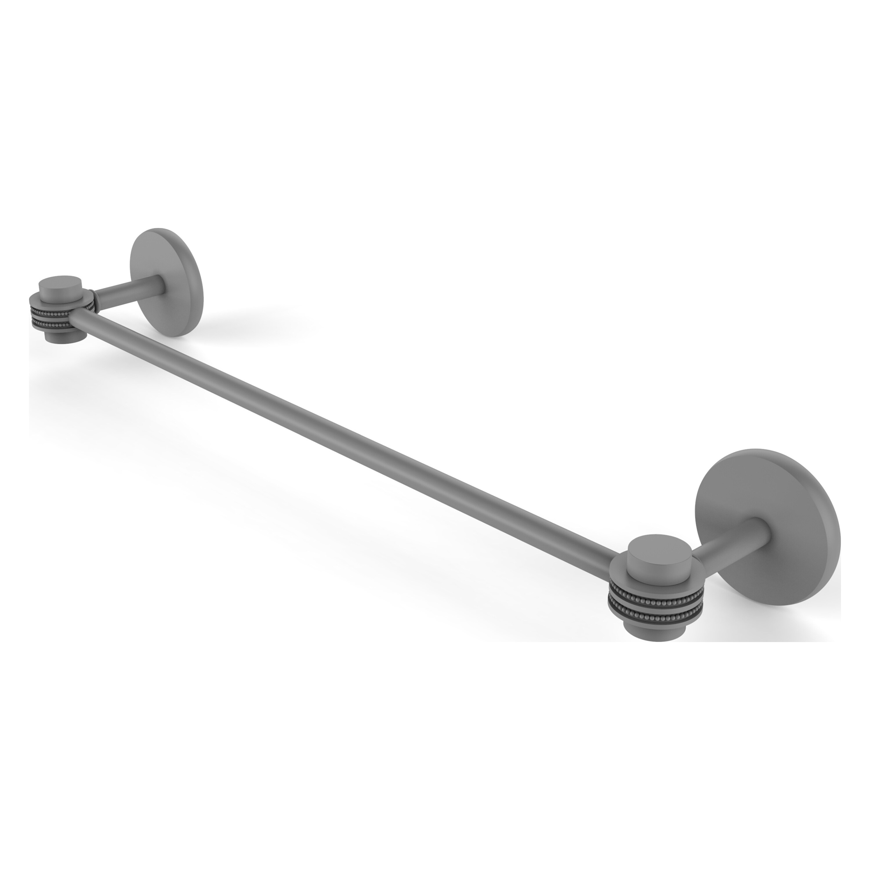 Allied Brass 7131D/30-GYM Satellite Orbit One 30-in Matte Gray Wall mount Single Towel Bar