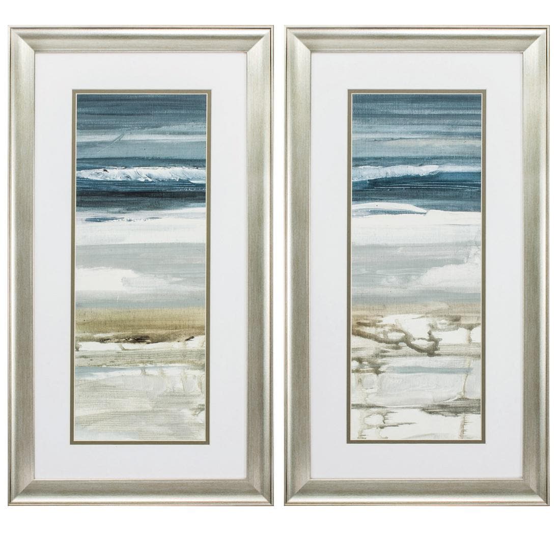 HomeRoots 365384 Silver Wood Framed 27-in H x 15-in W Landscape Wood Print
