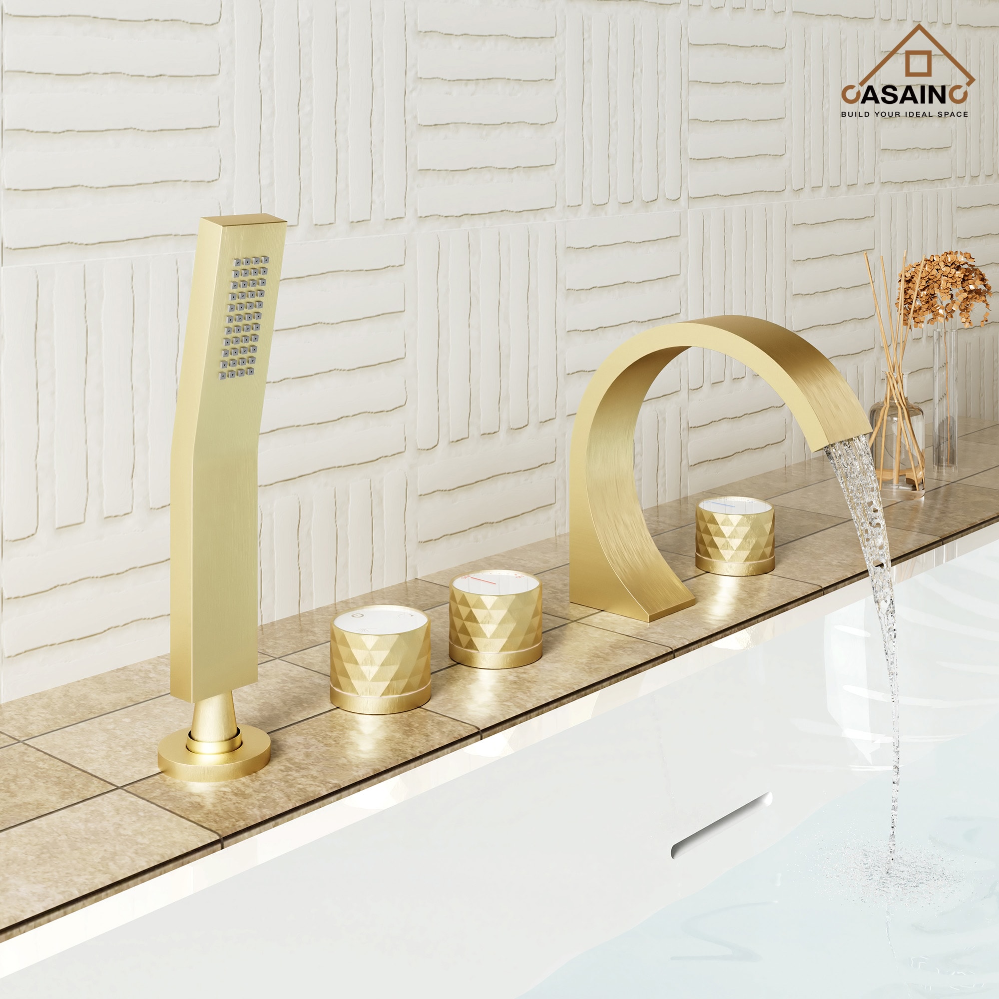 CASAINC TC11-TG Roman-Tub-Faucets - View #4