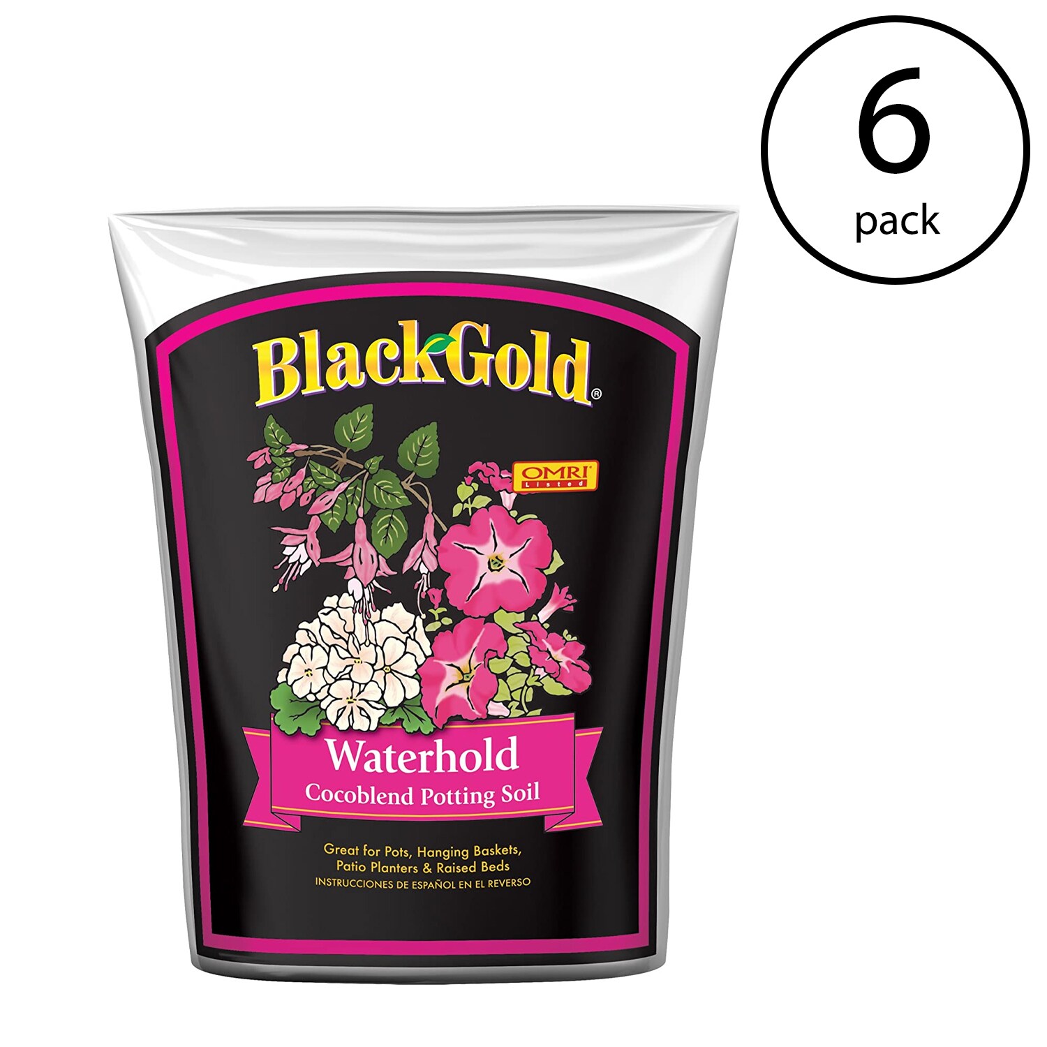 Black Gold Waterhold Organic All Purpose Potting Soil 2 ft³