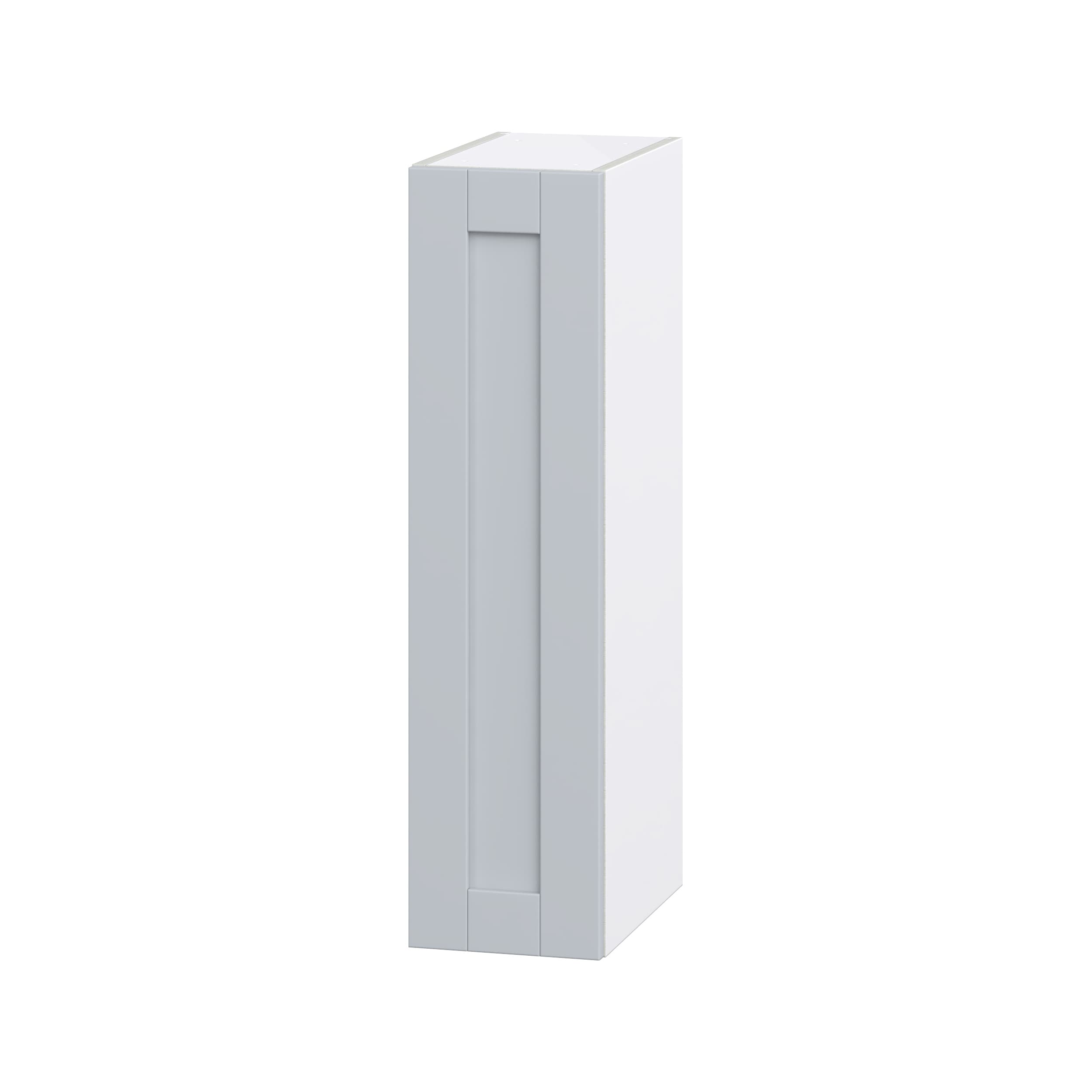Hugo&Borg DSW935(L/R)-CH Charlesberg 9-in W x 35-in H x 14-in D Light Gray Wall Fully assembled Cabinet (Flat Panel Shaker)