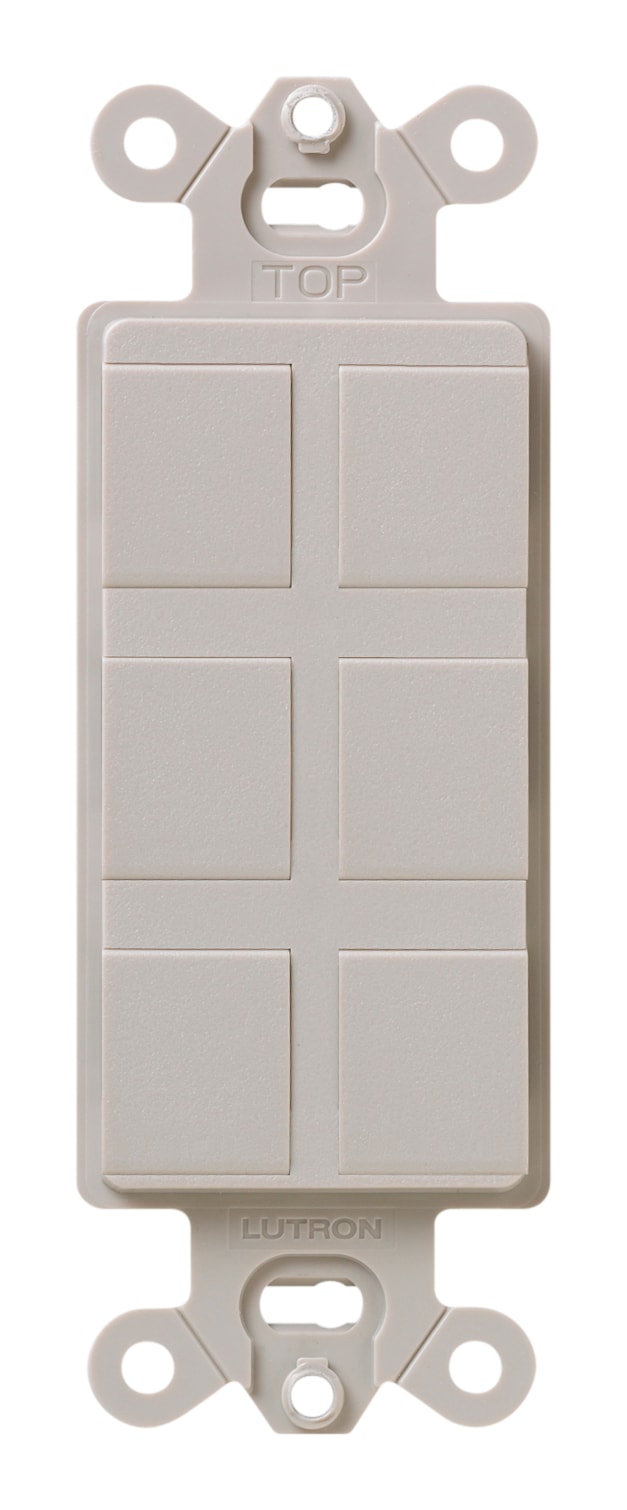 Lutron SC-6PF-TP Claro 1 -Gang Standard Size Taupe Plastic Indoor Screwless Decorator Wall Plate