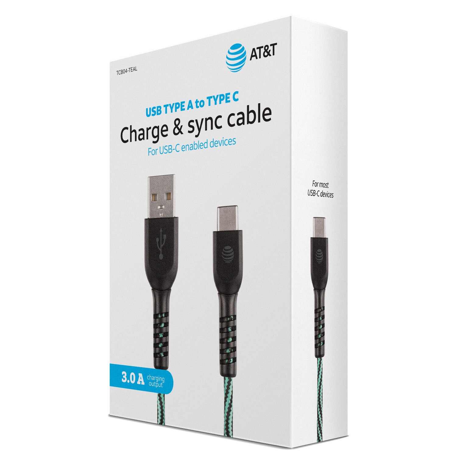 AT&T TCB04-TEAL Usb-Cable - View #2