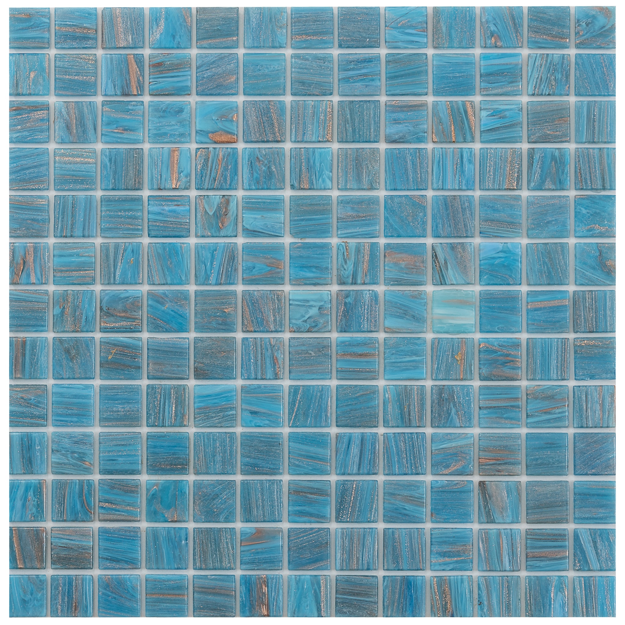 Apollo Tile Celestial Blue 12-in x 12-in Glossy Glass Uniform Squares Floor and Wall Tile (20-sq. ft/ Carton)