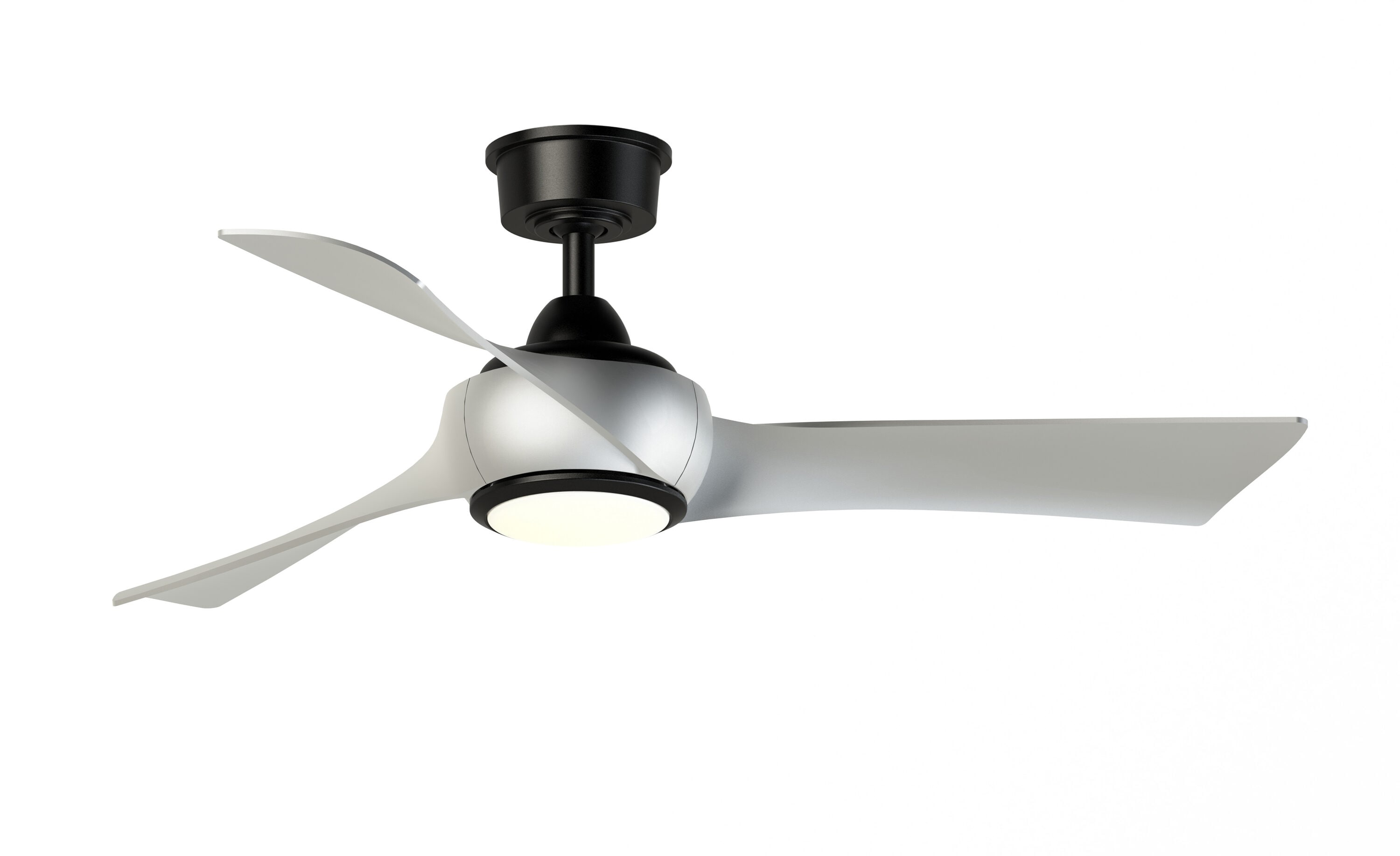 Fanimation TriAire Custom 72-in Black with Weathered Wood Blades Indoor/Outdoor Smart Propeller Ceiling Fan Light Kit Compatible and Remote (3-Blade) FPD8515BLW-72WEW Sansujyuku sansujyuku.com