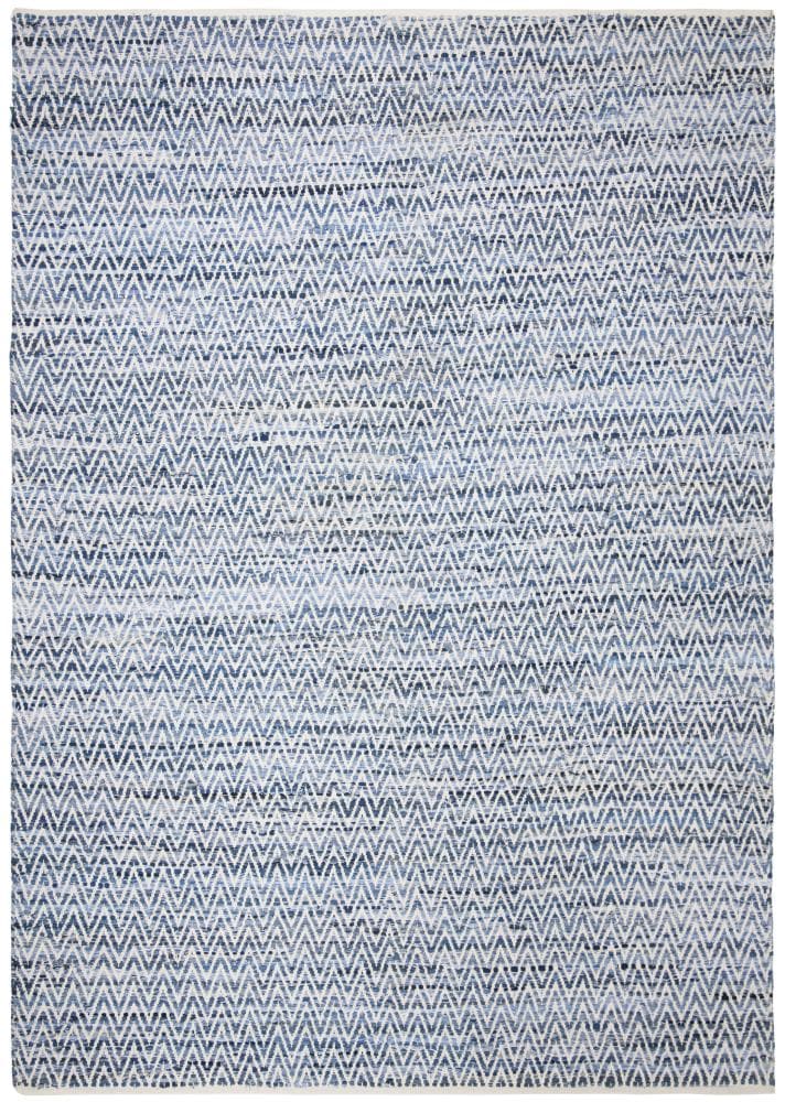 Safavieh MTK423L-8 Montauk Duxbury 8 x 10 (ft) Synthetic Blue Rectangular Indoor Chevron Coastal Area rug