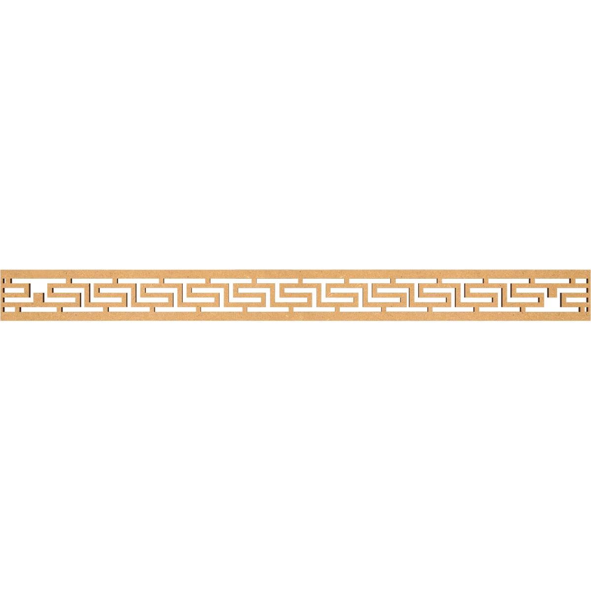 Ekena Millwork MLDB04X46TULMF Tulum Fretwork Flat Trim 4-in x 3.87-ft Brown Unfinished 2157629 Pierced Wall Panel Moulding