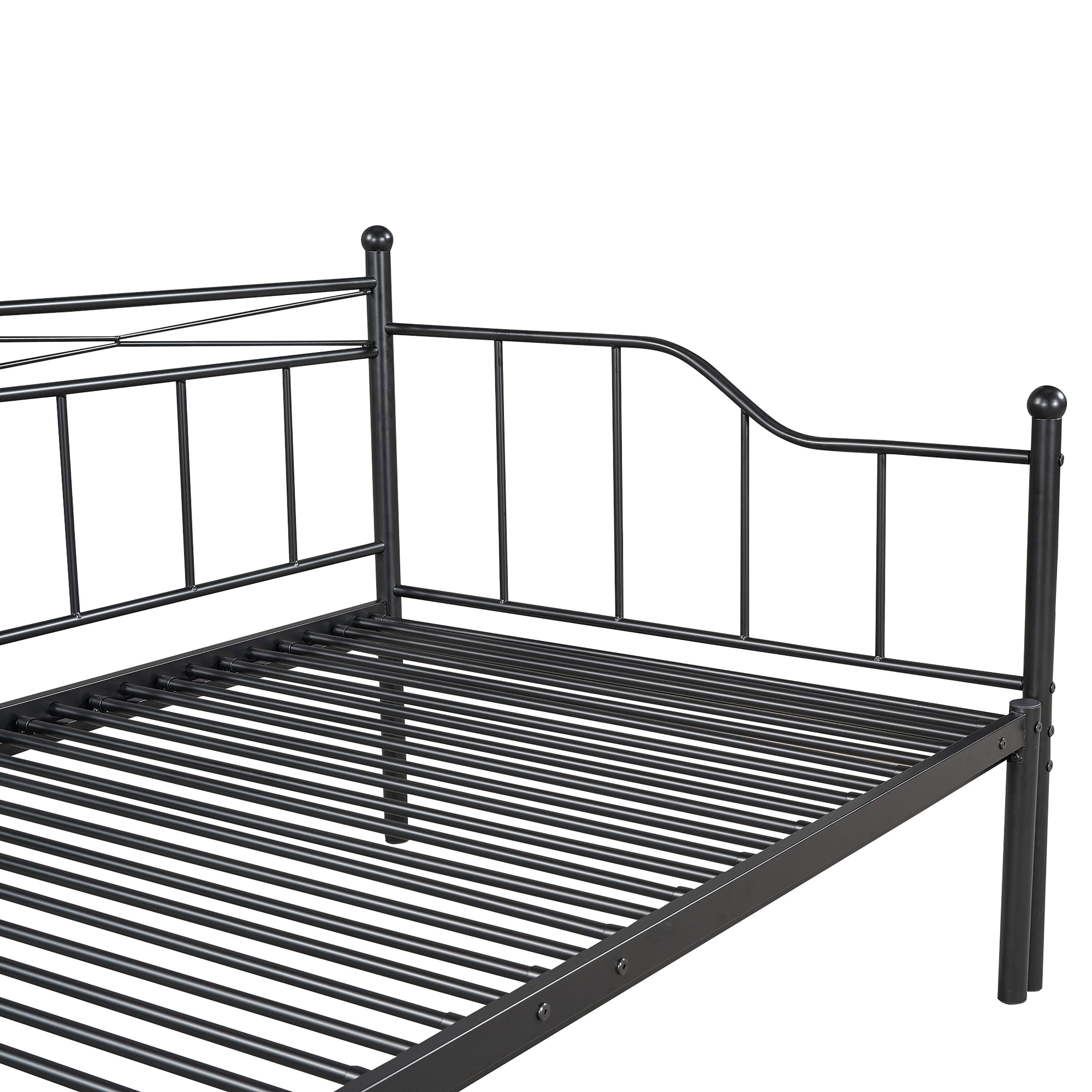 ModernLuxe Twin Size Daybed with Trundle | Contemporary Style | Steel ...