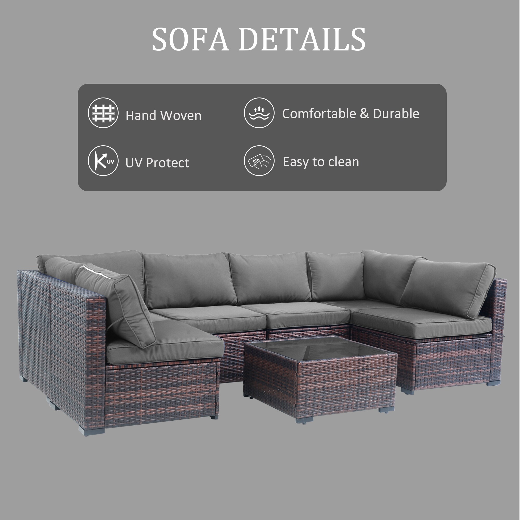 Decksplore BSHSC70010G3 Patio-Conversation-Sets - View #7