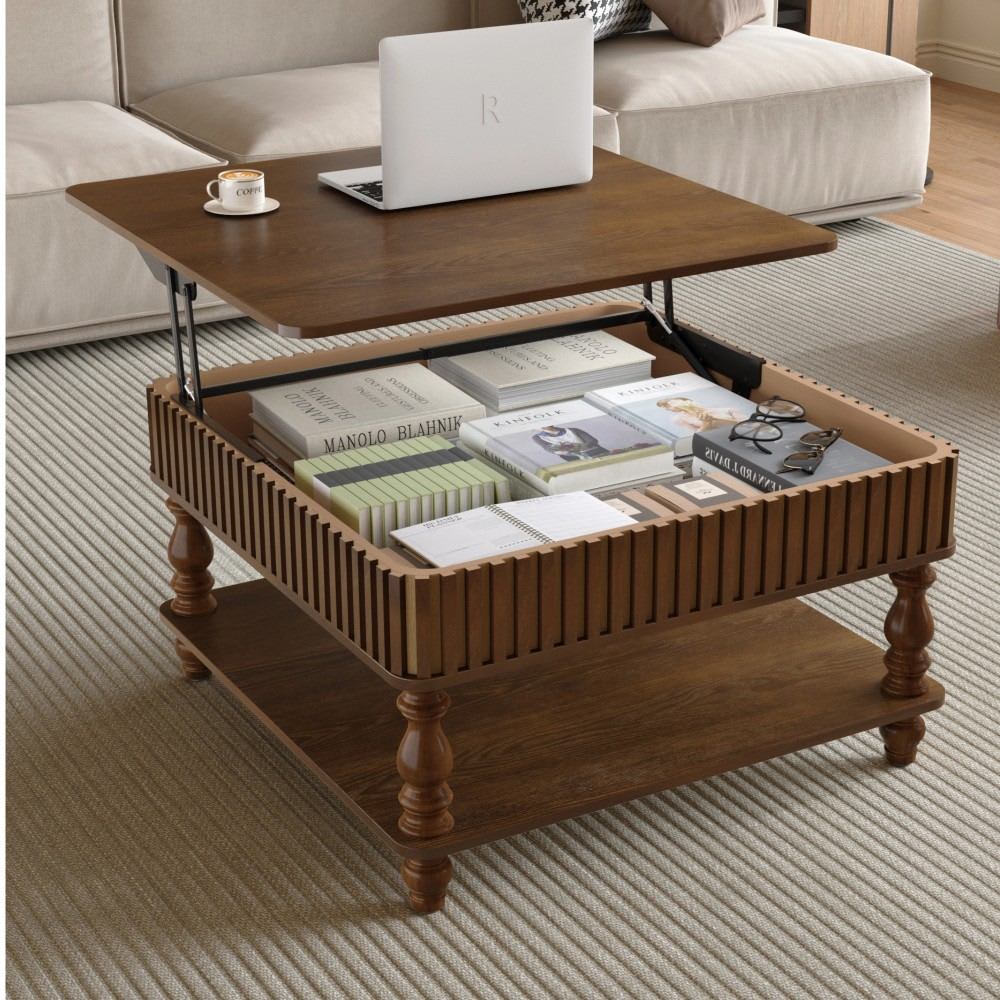 Coolbibila ETHAN-COFFEE-WALNUT Coffee-Tables - View #2