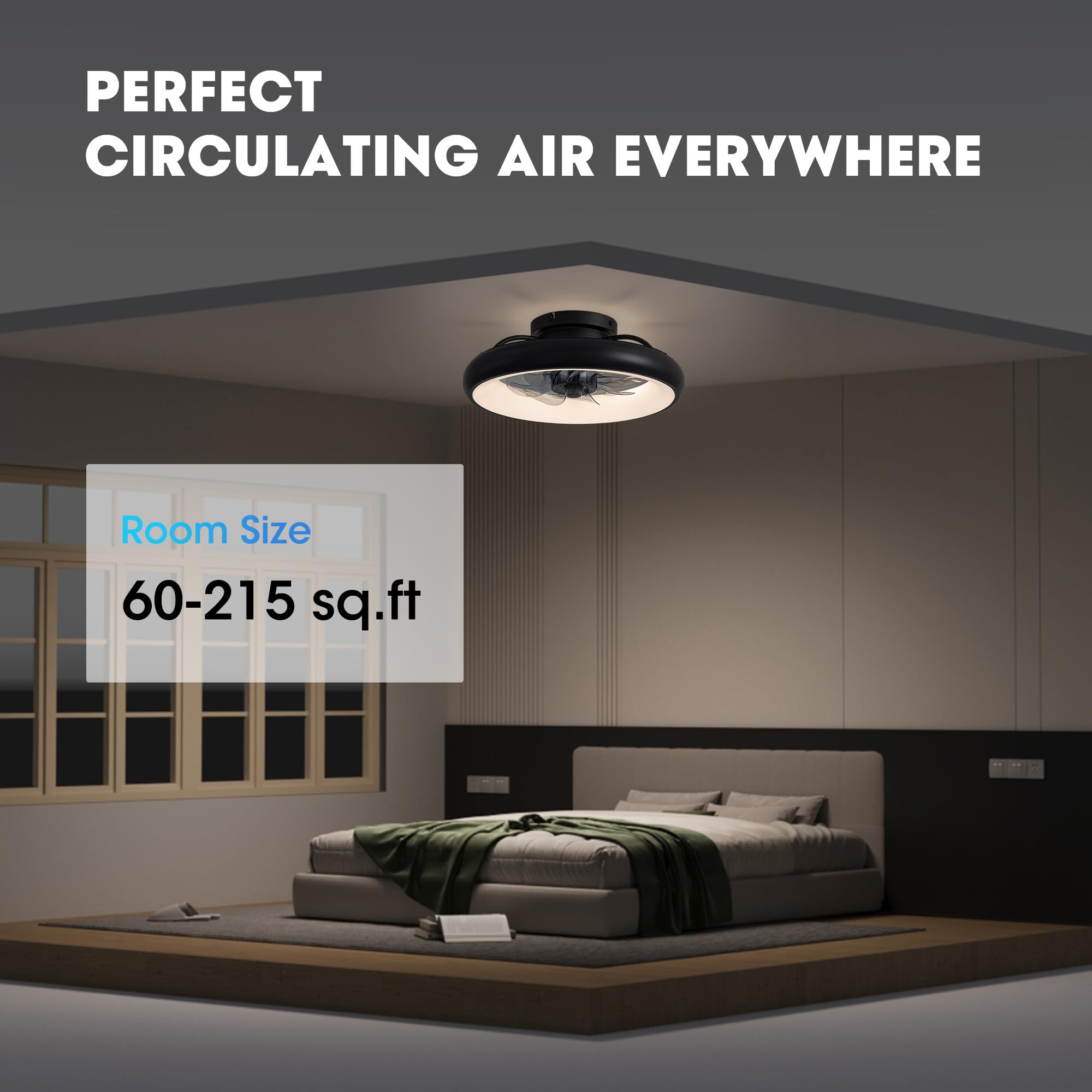 SILJOY Y1095-BK-MINI Ceiling-Fans - View #2