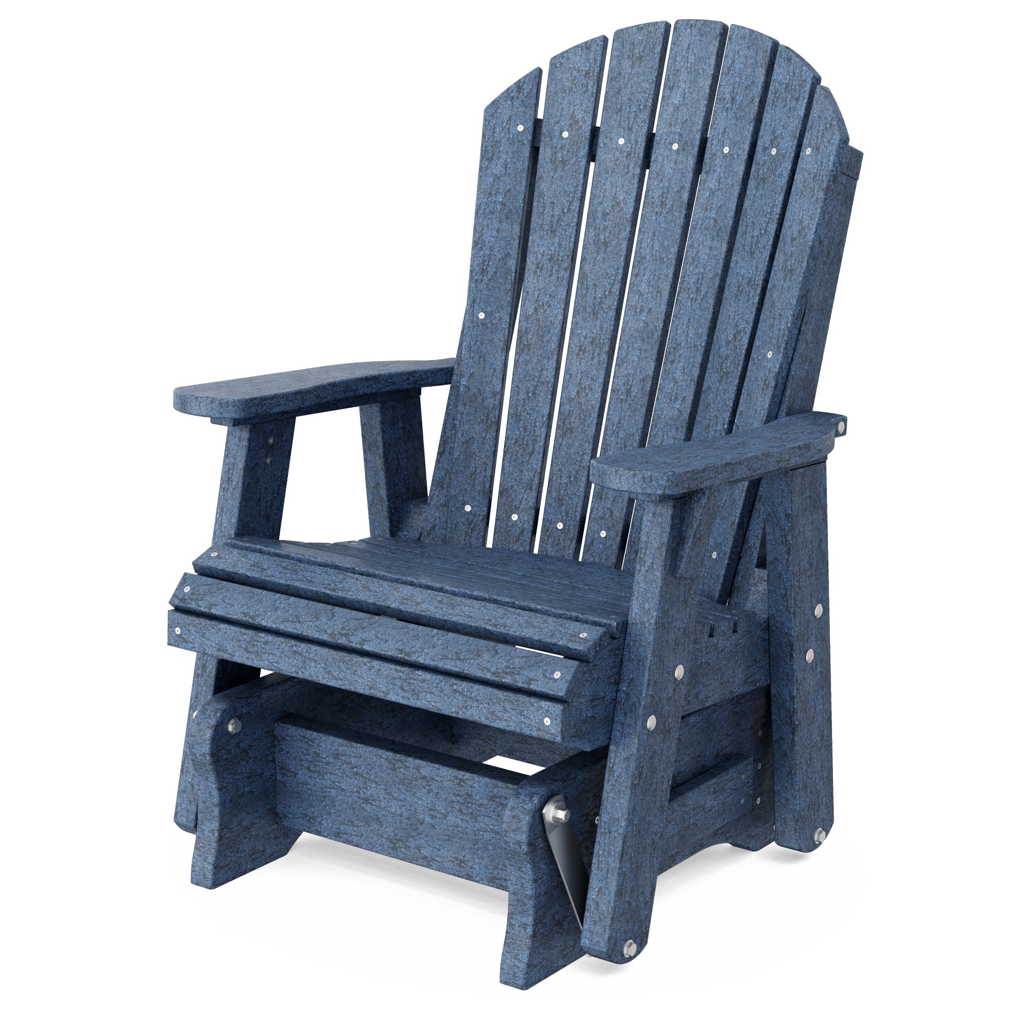 Wildridge LCC-106-PB Heritage 1 -person Patriot Blue HDPE Outdoor Glider