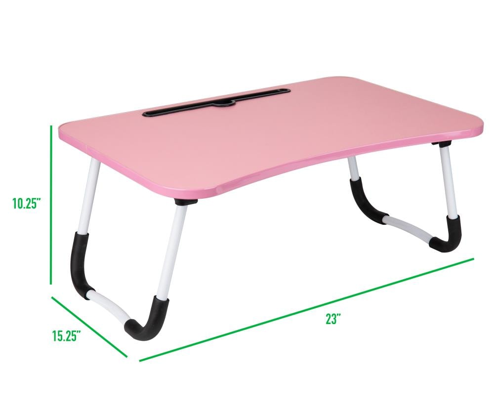 pink lap desk with light